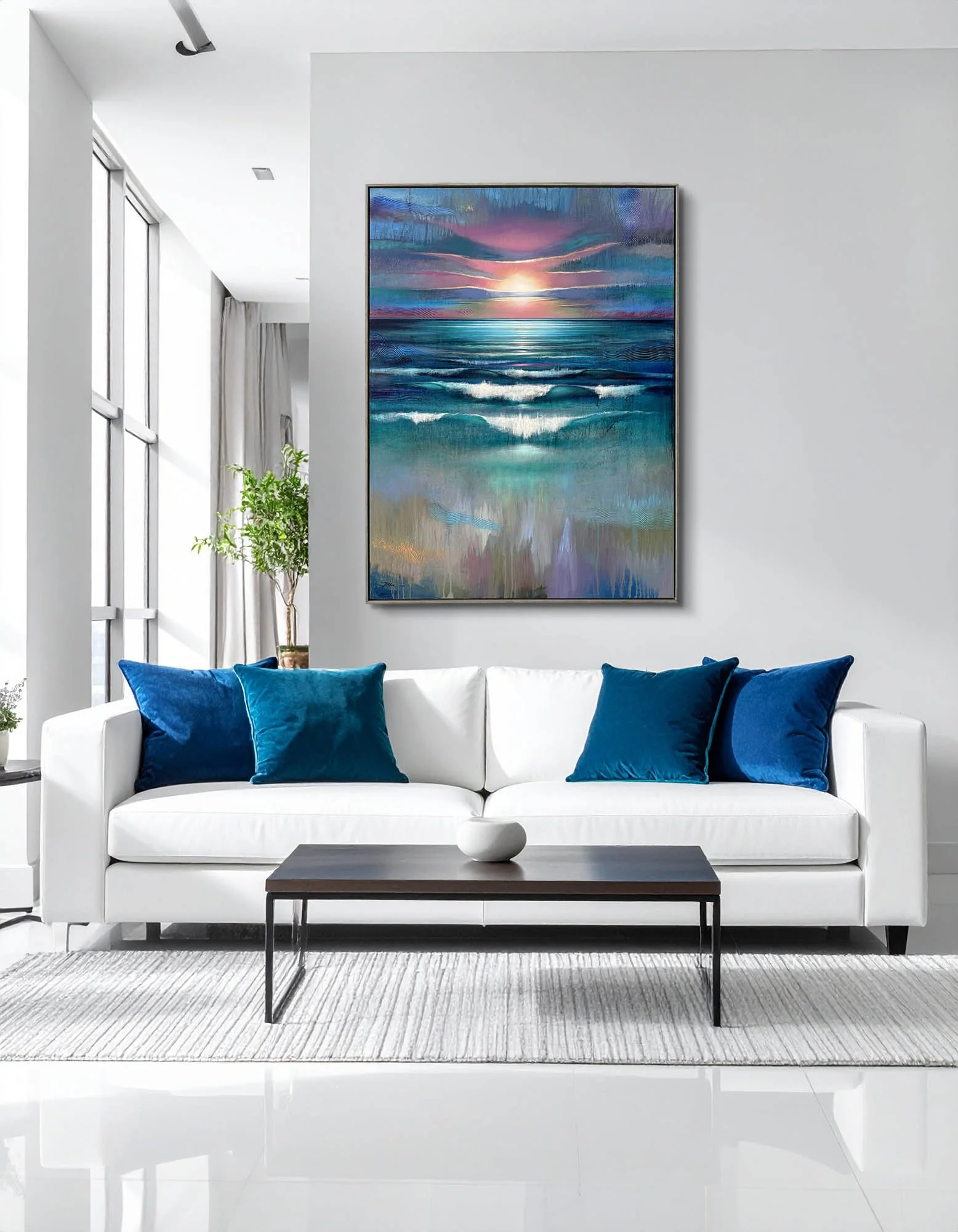 Modern Gulf waters Painting Naples Florida