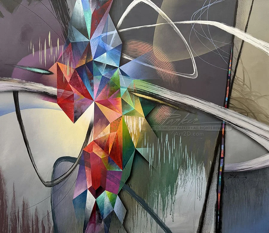 Naples Florida best art galleries, large abstract artwork, contemporary modern painting, Naples Florida local artist Timothy Parker, colorful abstract painting, PT1.jpg