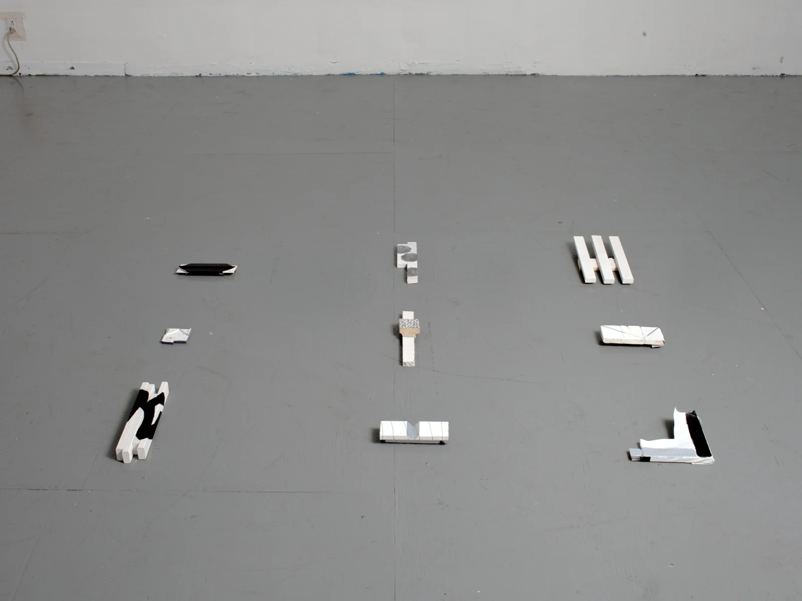 Exhumation (brought to light) Acrylic, wood and wire on canvas and linen Dimensions variable