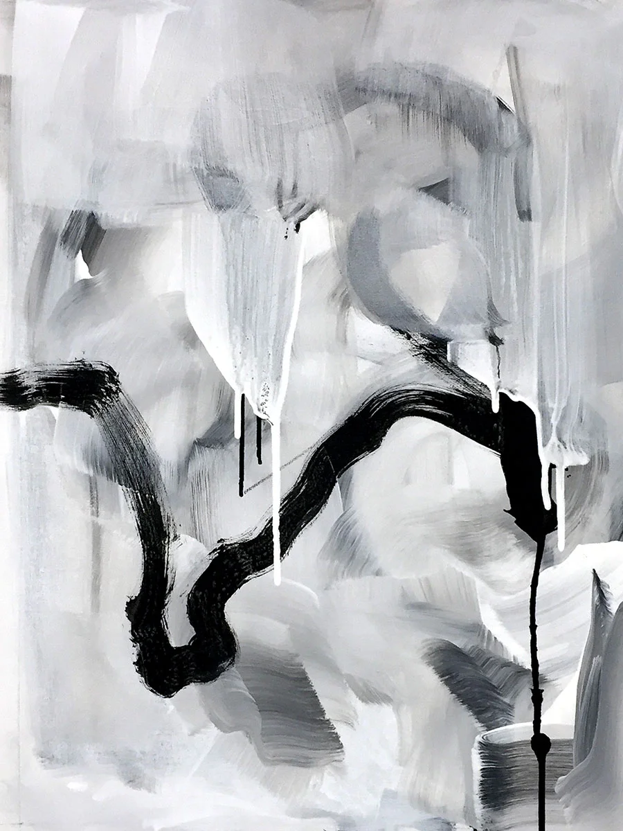 untitled 05 acrylic and india ink on unstretched canvas 9 in x 12 in $125