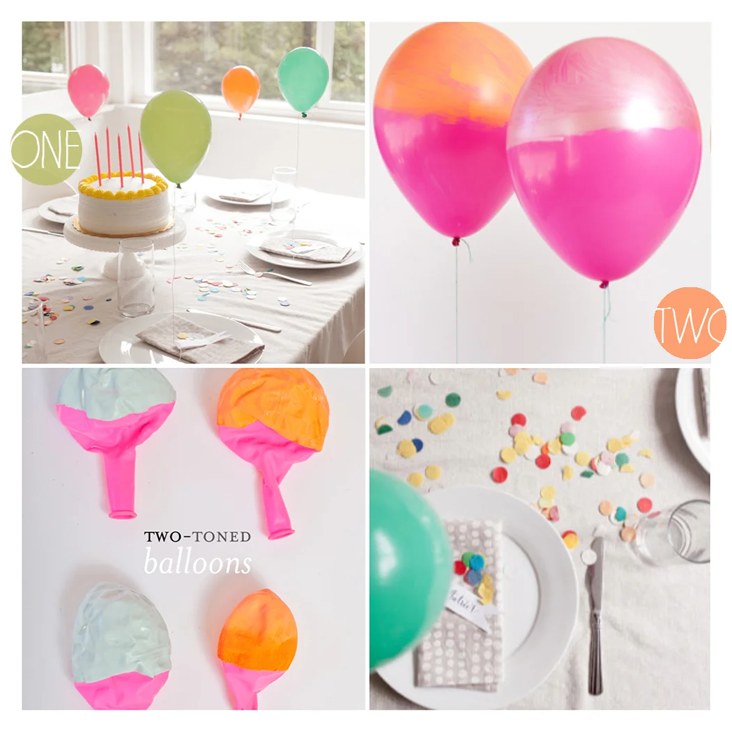1. Two toned balloons photography by Jocelyn Noel 2. Mini balloon photography by Heather Zweig