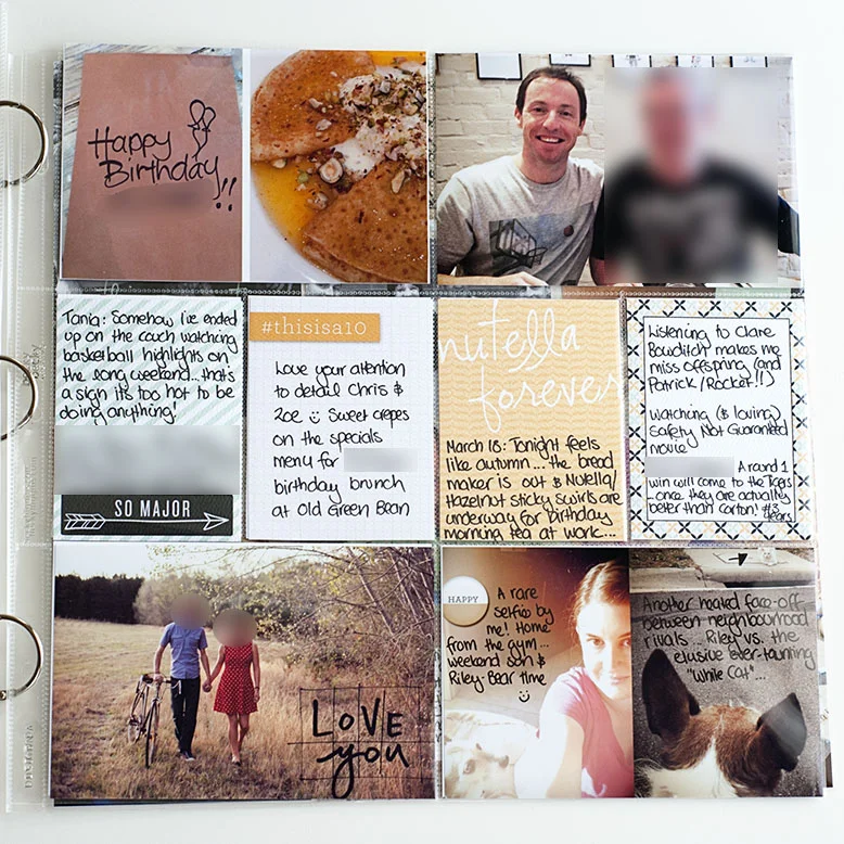 (some things are blurred because I'm not sharing every story or photo online :)