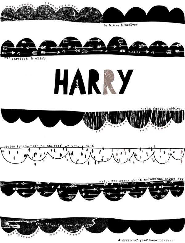 Interested in customising this print with a name of your choice? Let's talk :)