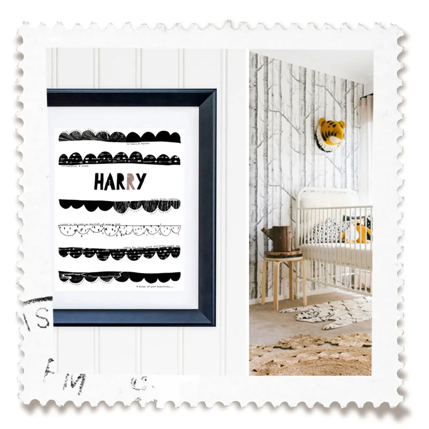 Woodlands Nursery Print