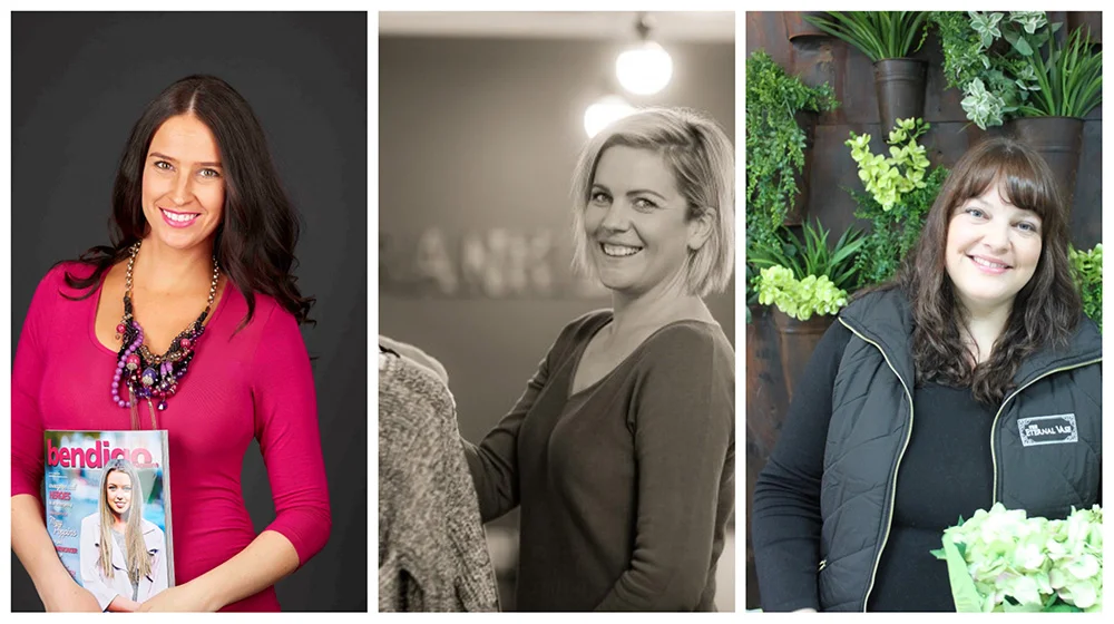Andrea from Bendigo Magazine, Paige from Frankie & Co, Miranda from The Eternal Vase
