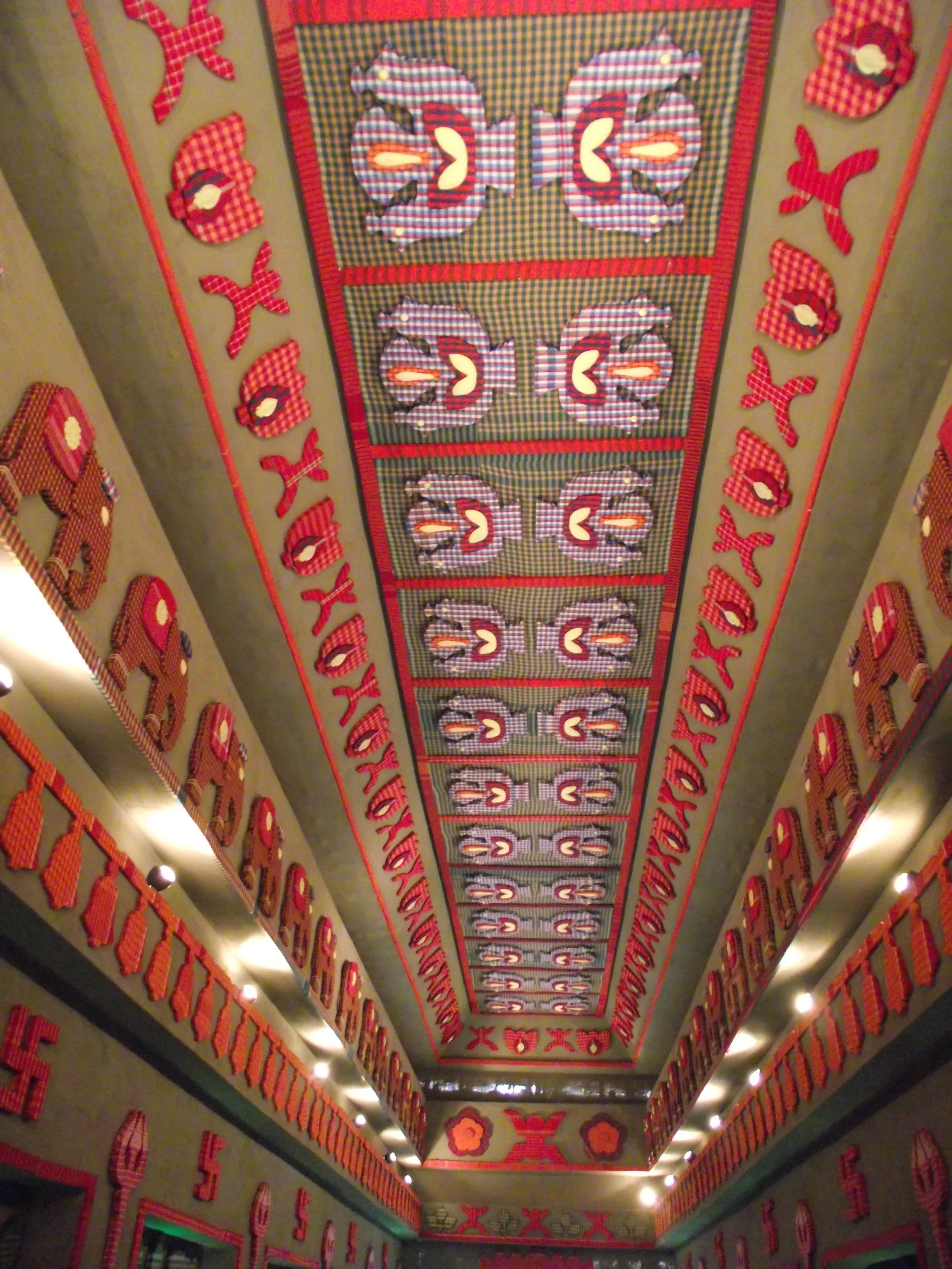  The ceiling of the pandal! 