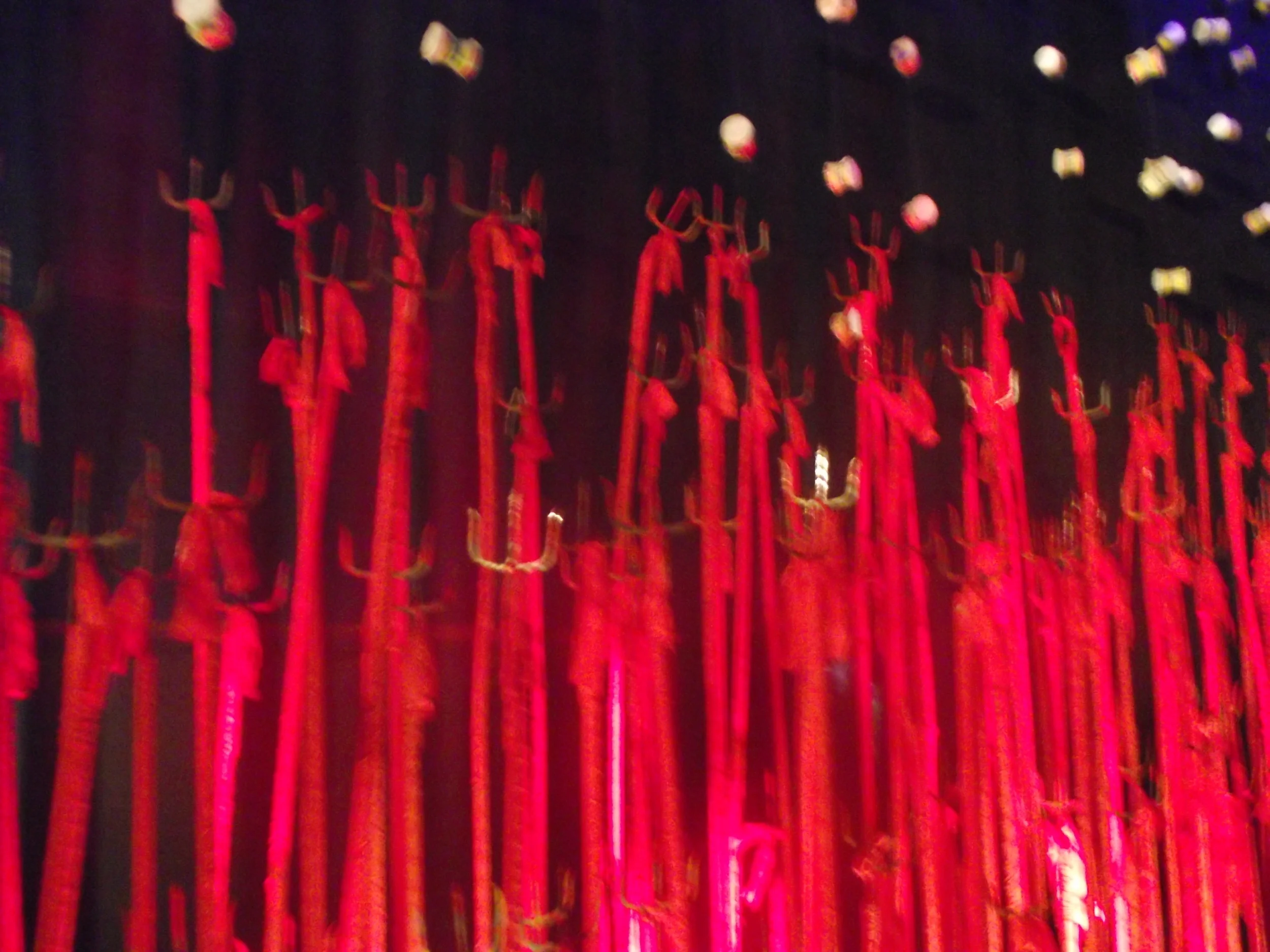  Trishuls arranged along the temple! 