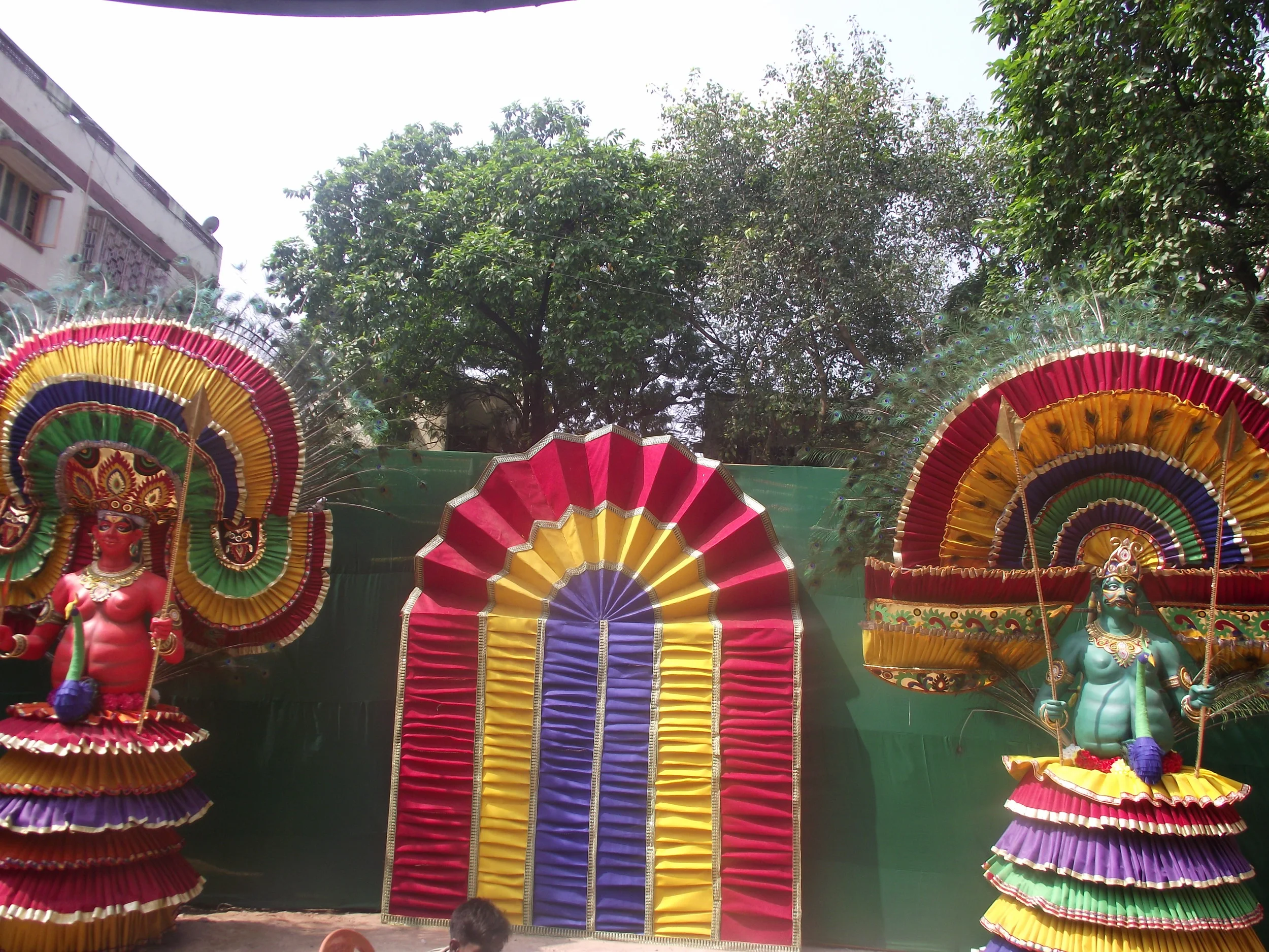  Typical  chaalchitra  and the traditional dance attire of Tamilnadu 