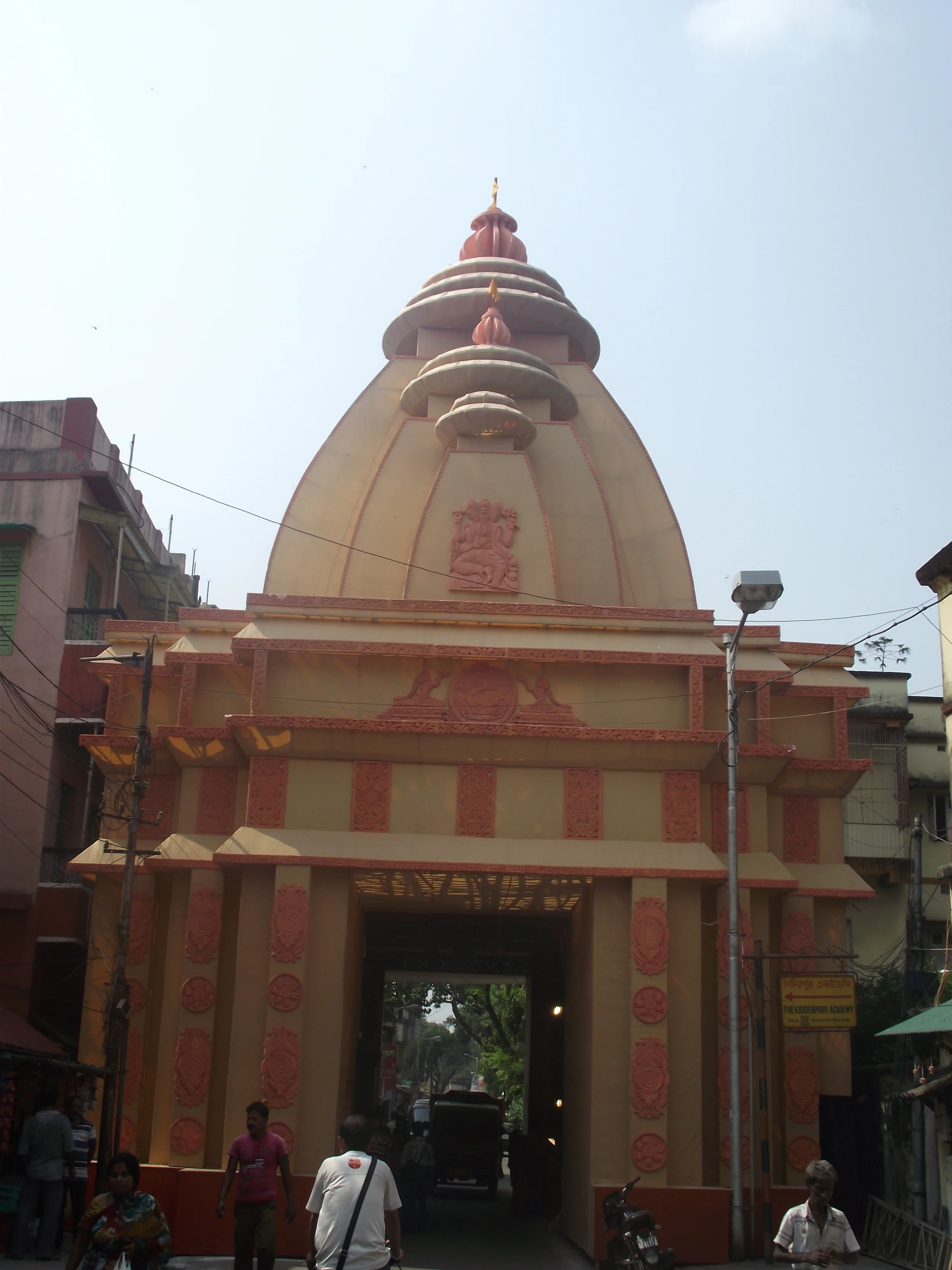  Neat execution of a temple structure. 