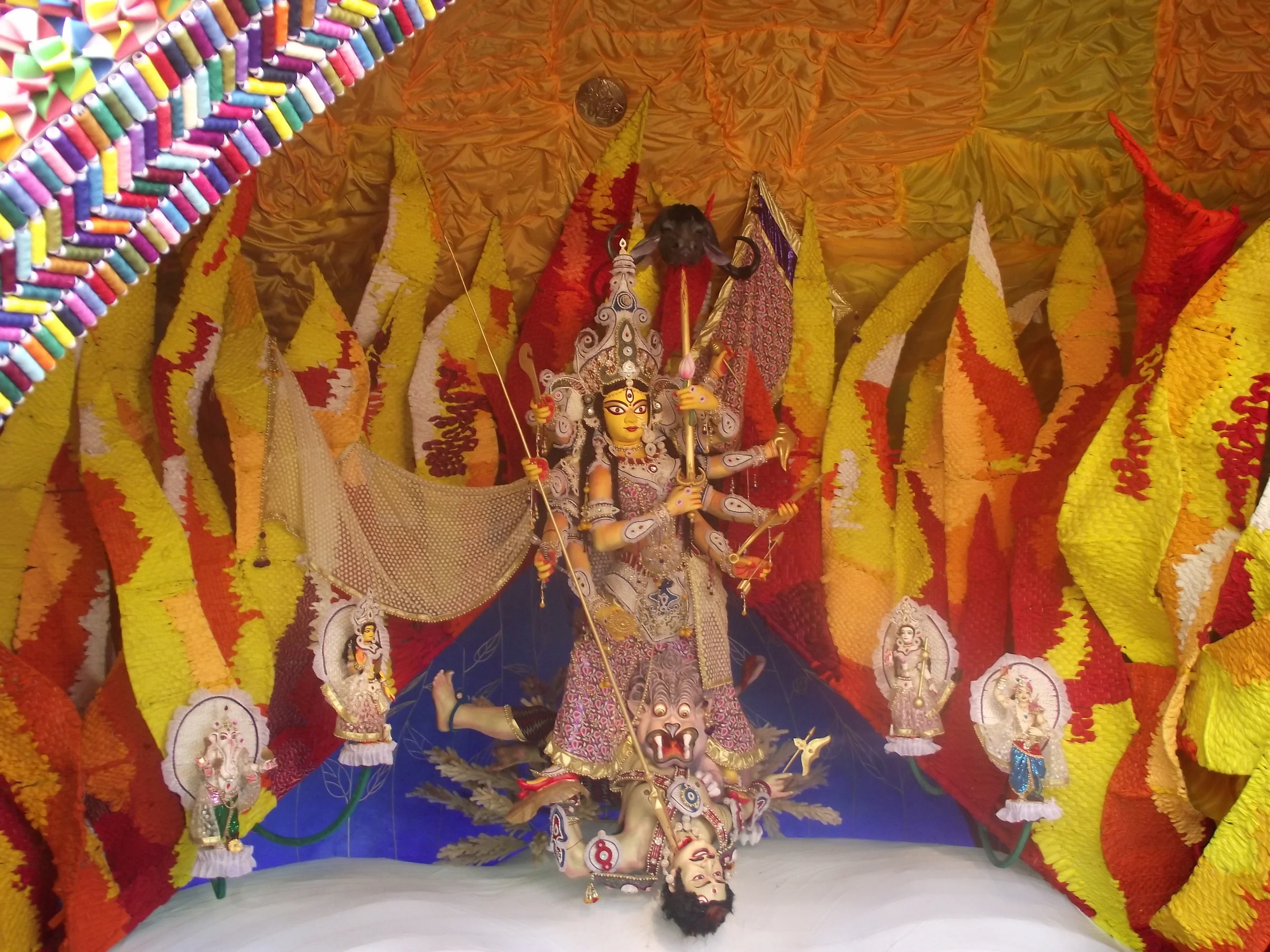  Maa Durga celebrating diversity and preserving it with all her power 