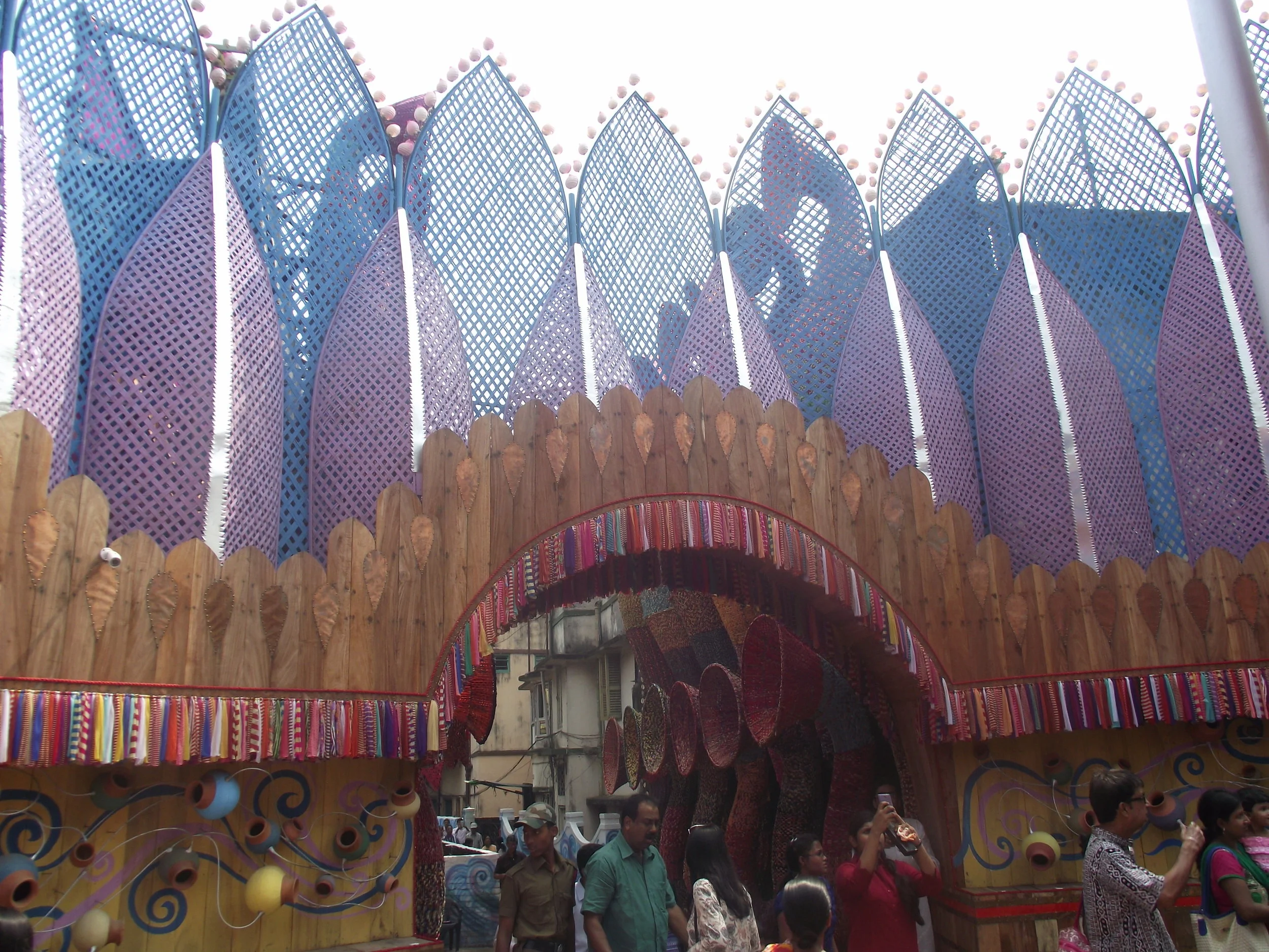  The entrance to the pandal gate.... 
