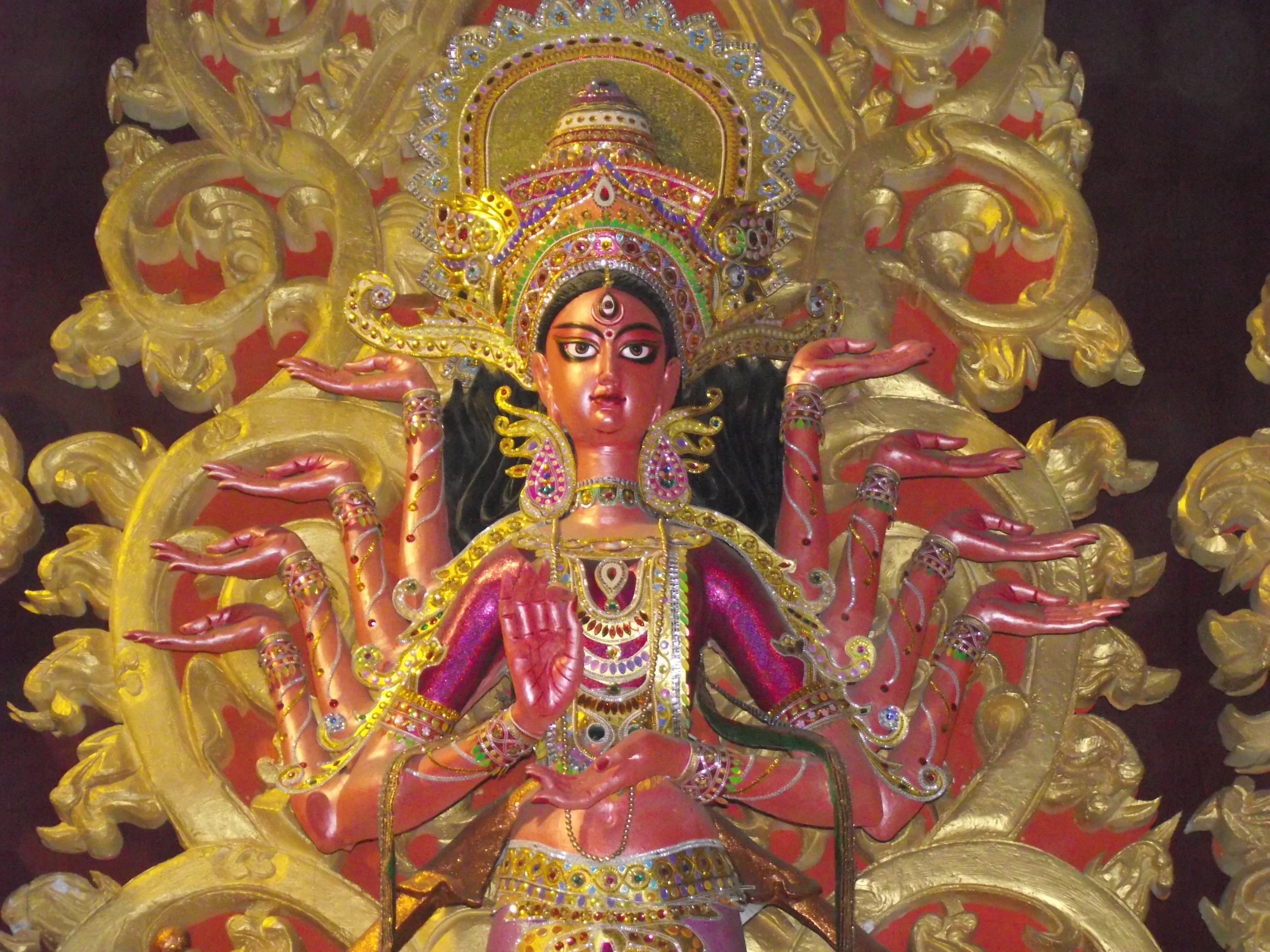  Not in a mood to fight. She is offering peace to the world. 