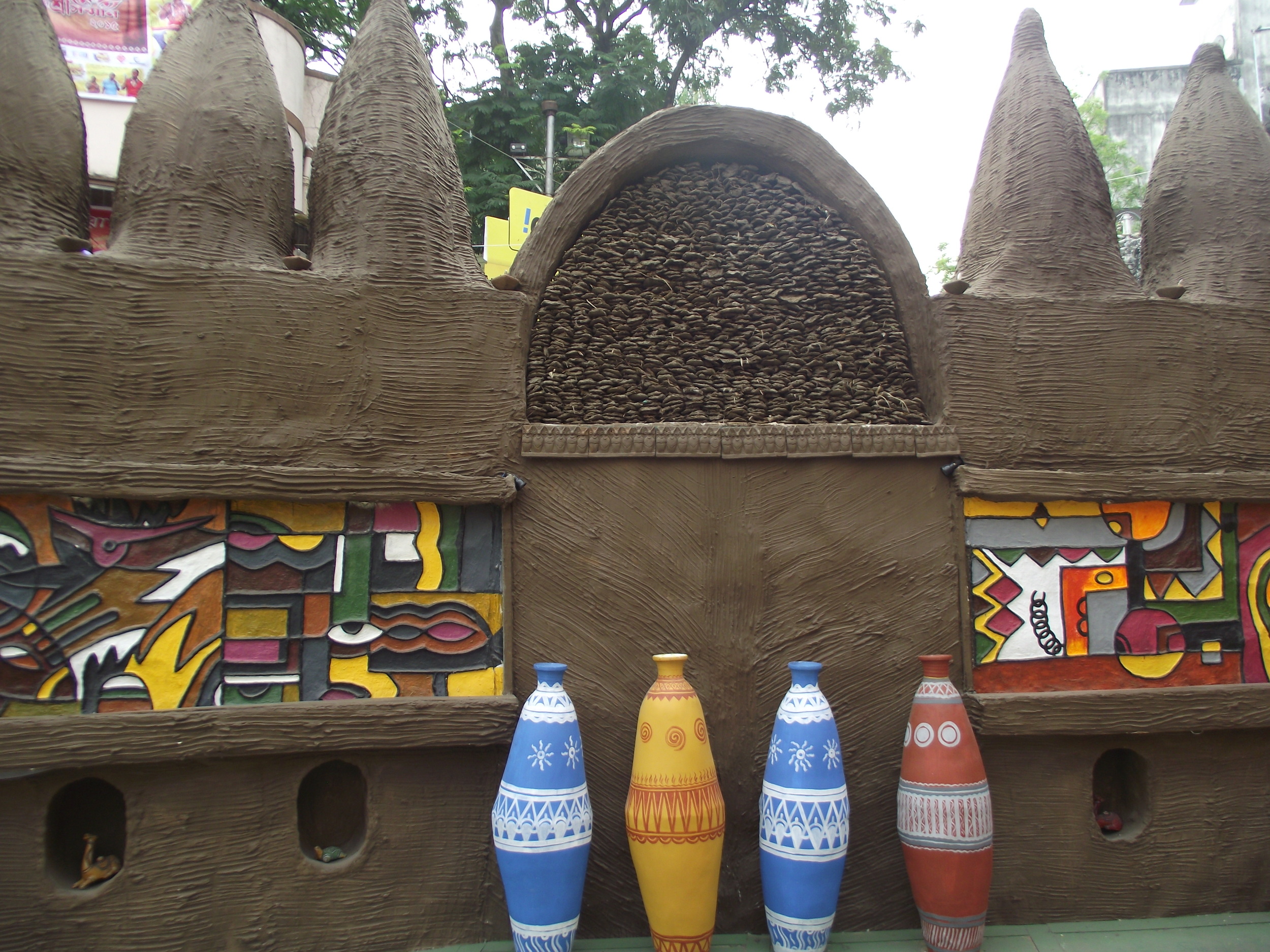  Imigongo paintings from Rwanda - geometric paintings on dried cowdung... 