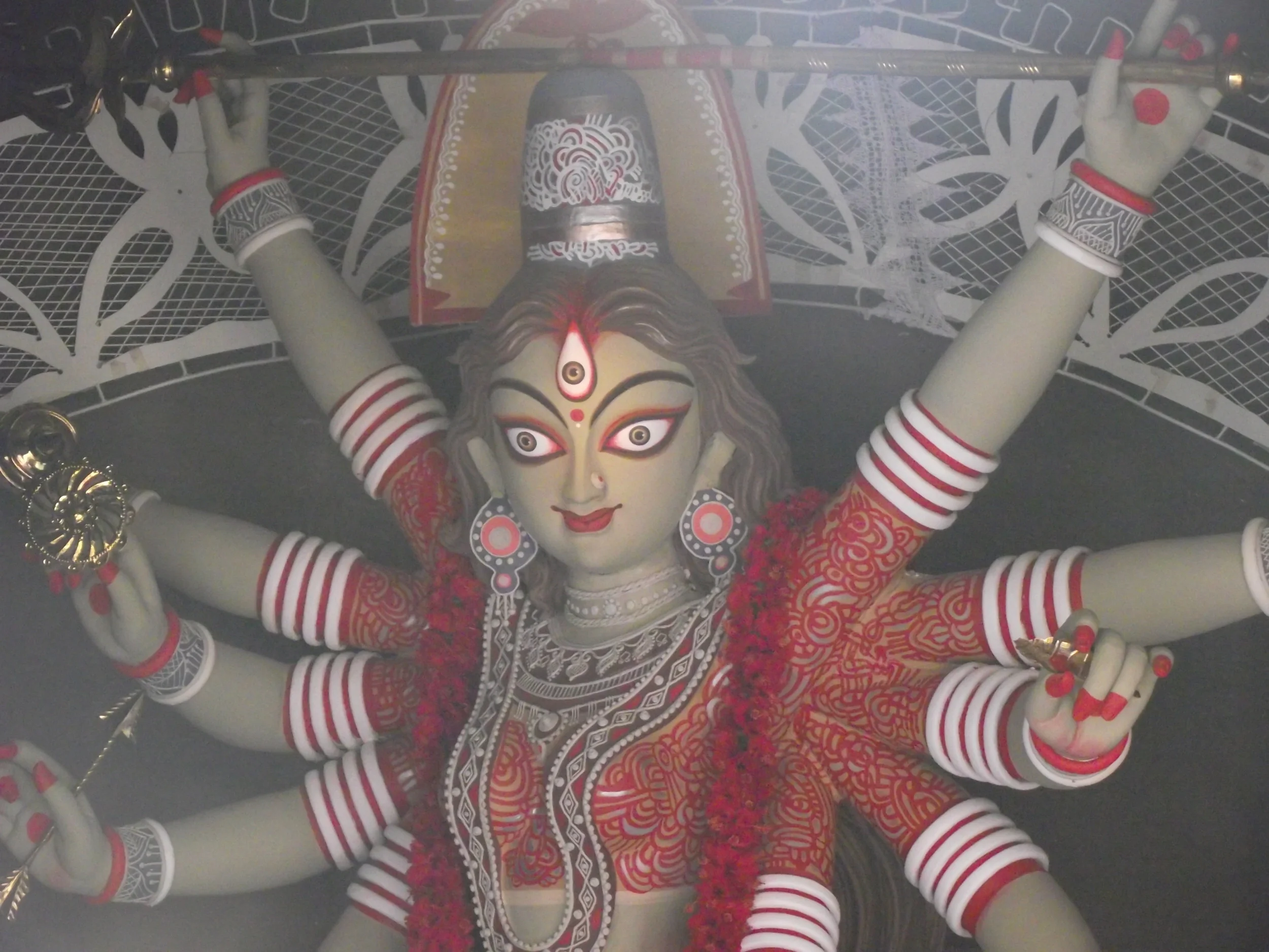  Artist Parimal Pal created a look of aggression in the idol of Lake Pally 