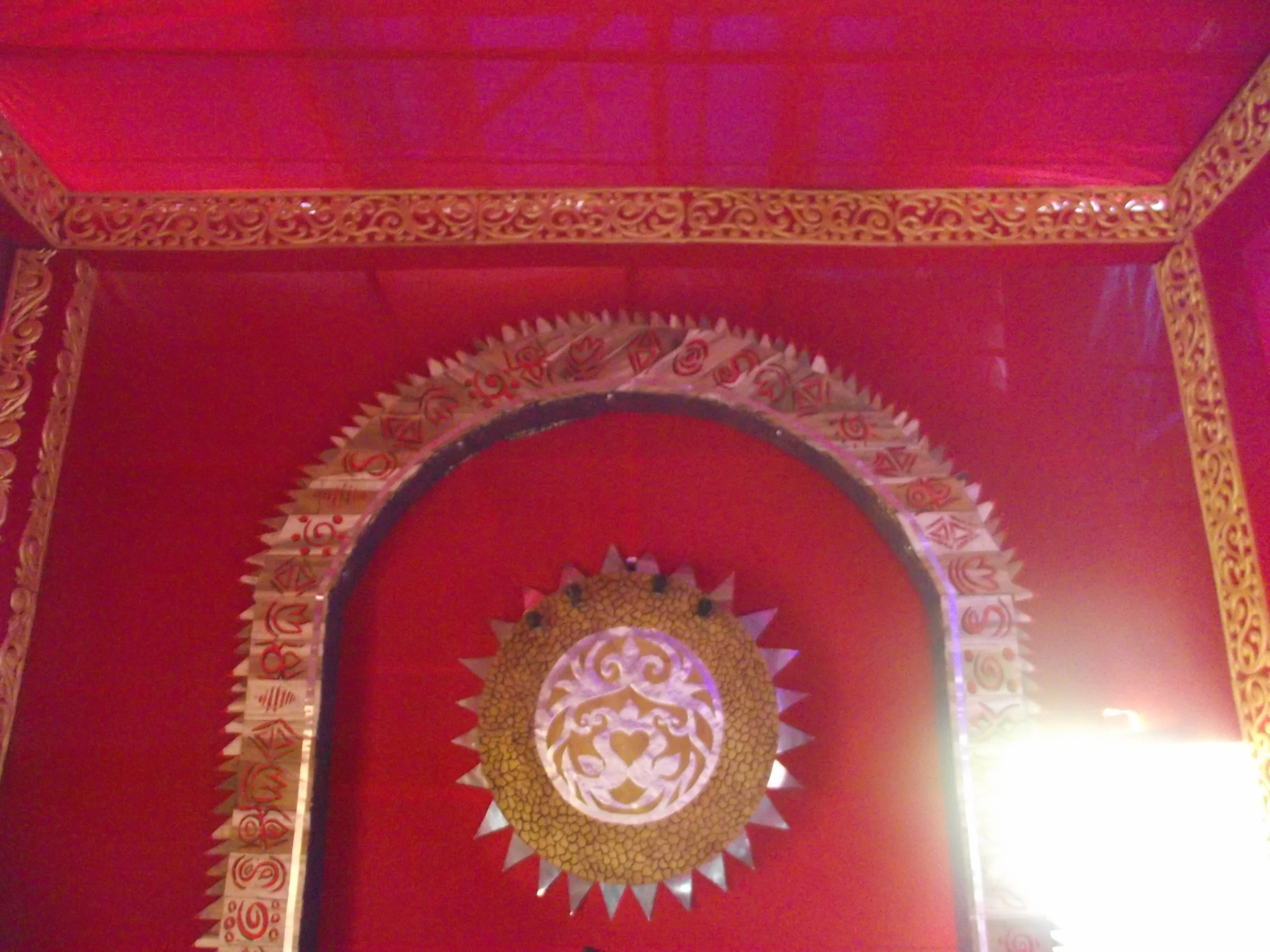  The walls of the interiors did not have much detailing! 