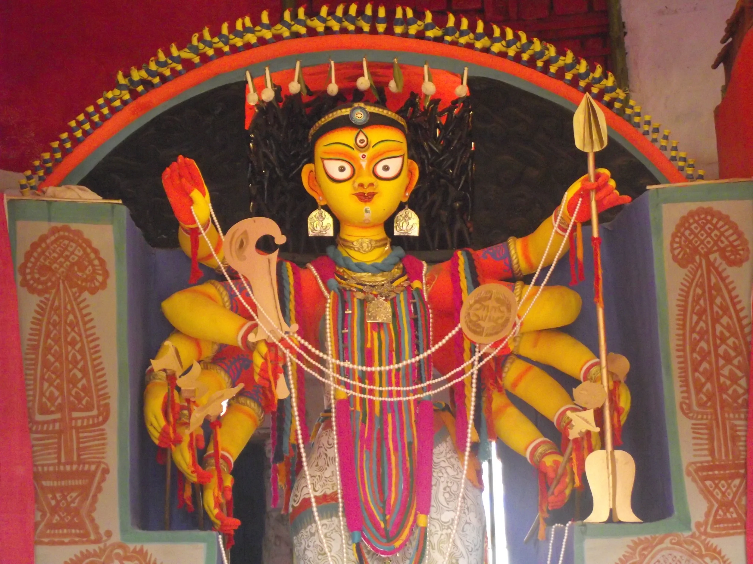  The idol was a great imagination where Dasgupta imagined the creation coming from young hands. 