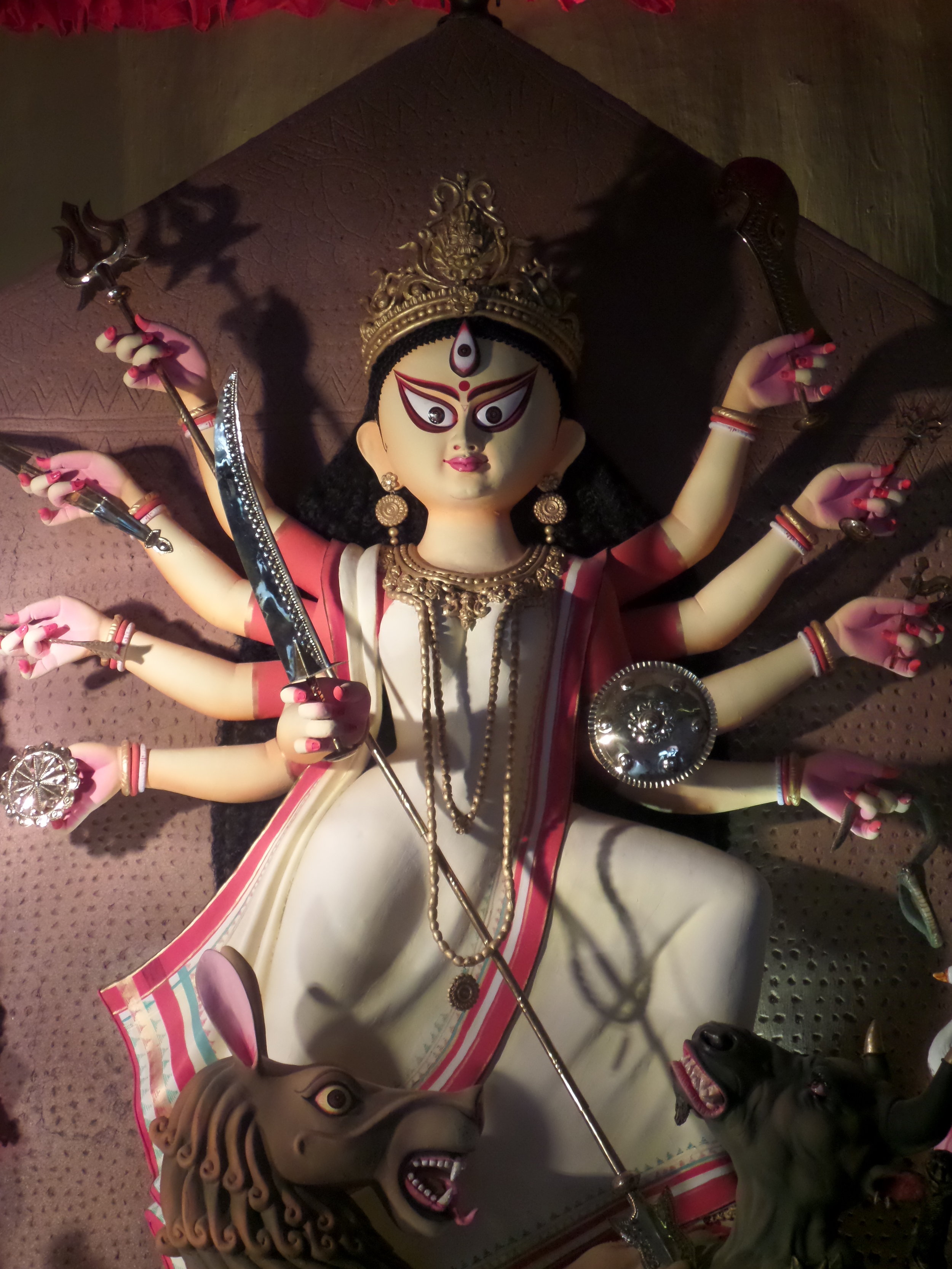  Close up capture of Maa Durga 
