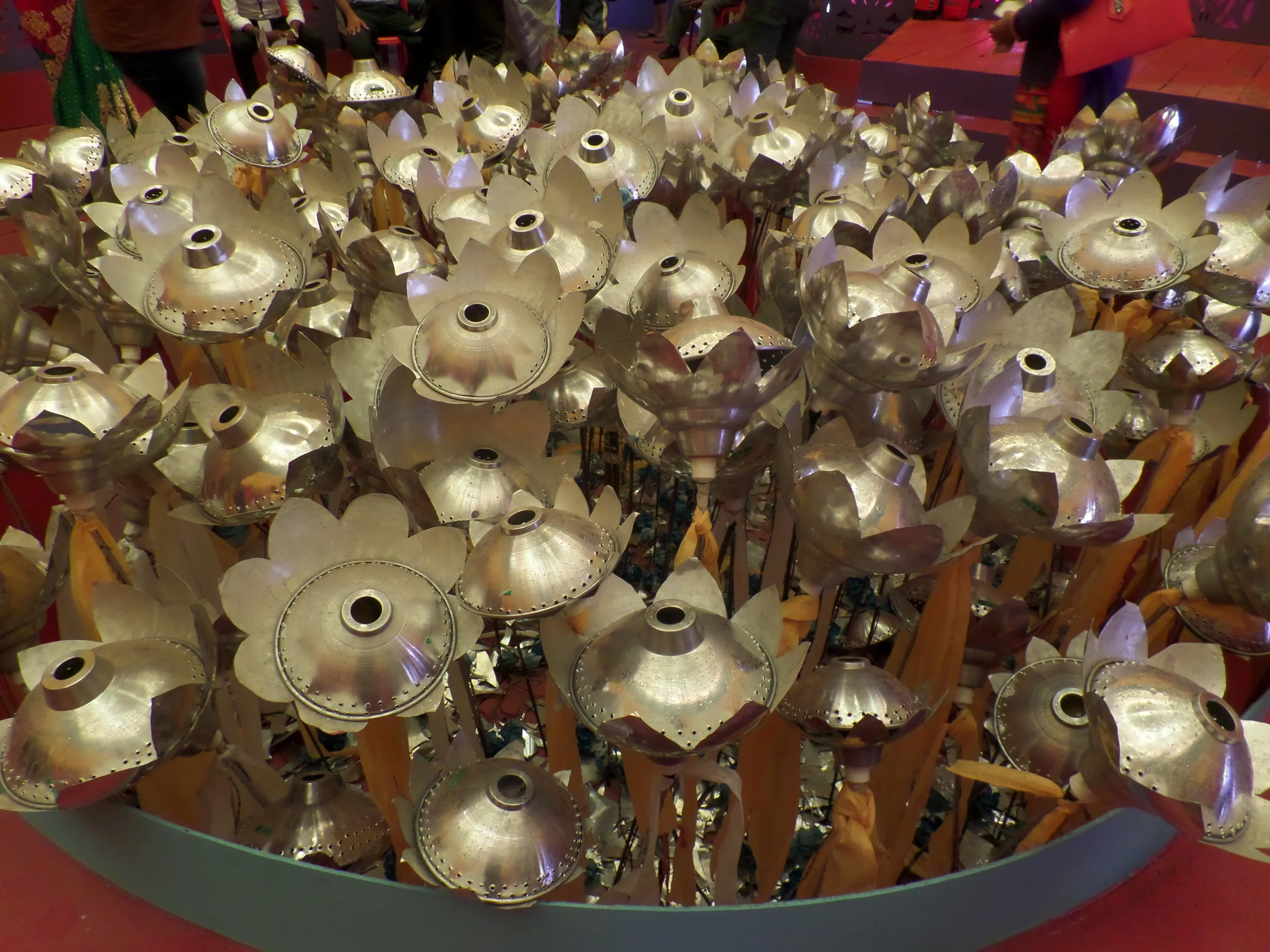  Again a nice use of metals to symbolize blooming lotus. Lots of pandals this year used metal crafts. 