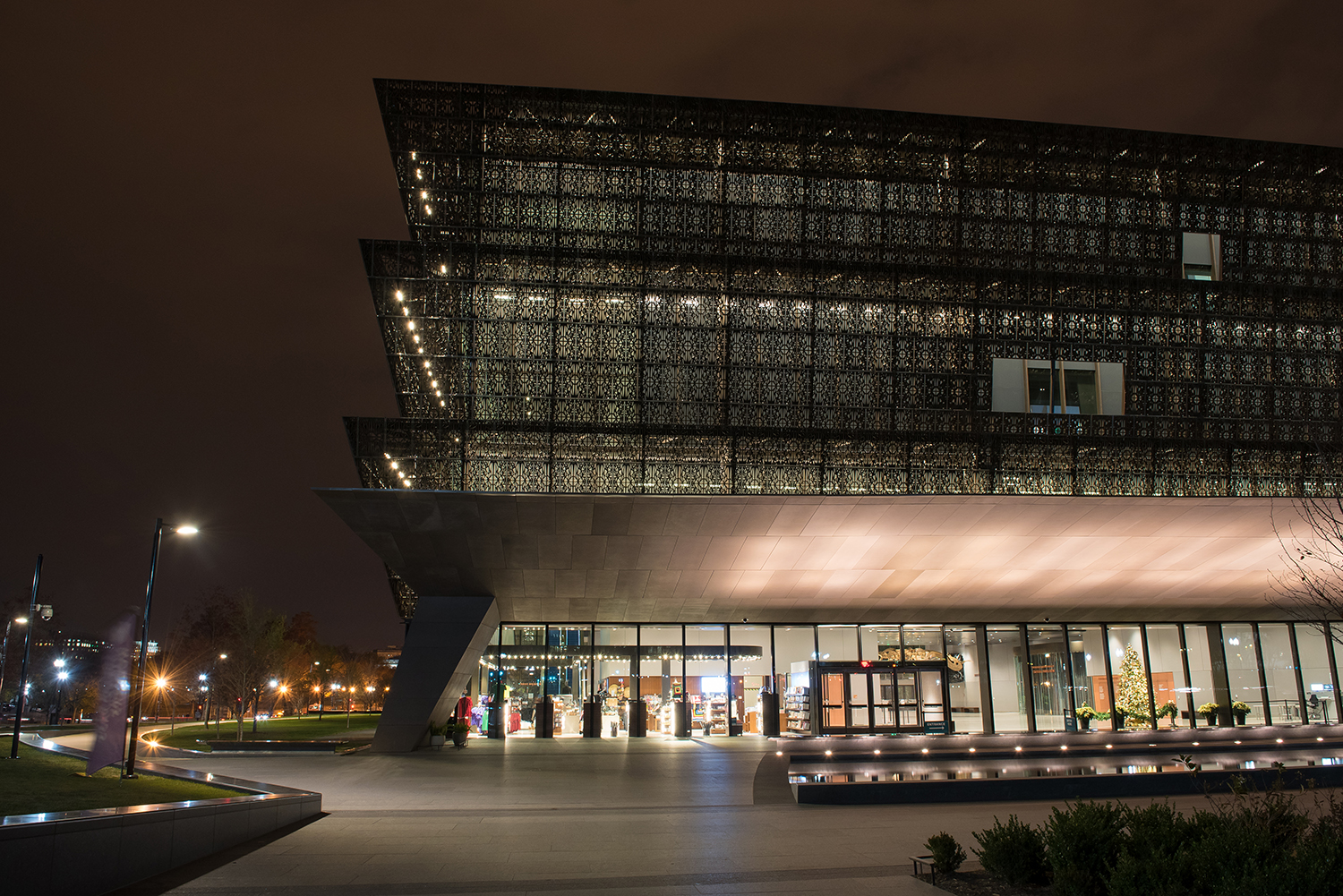 The brand-new National Museum of African American History and Culture in Washington, DC is completely wrapped in an intricate lattice structure.