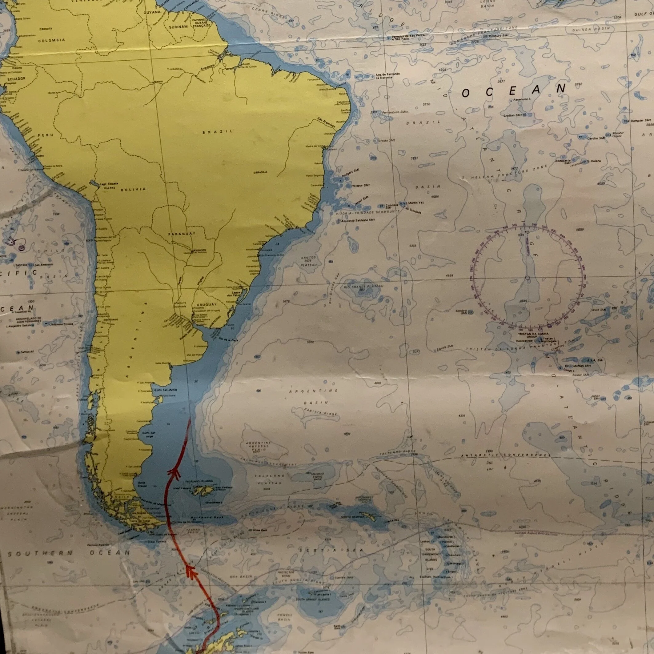 Plancius, off the Argentine coast.