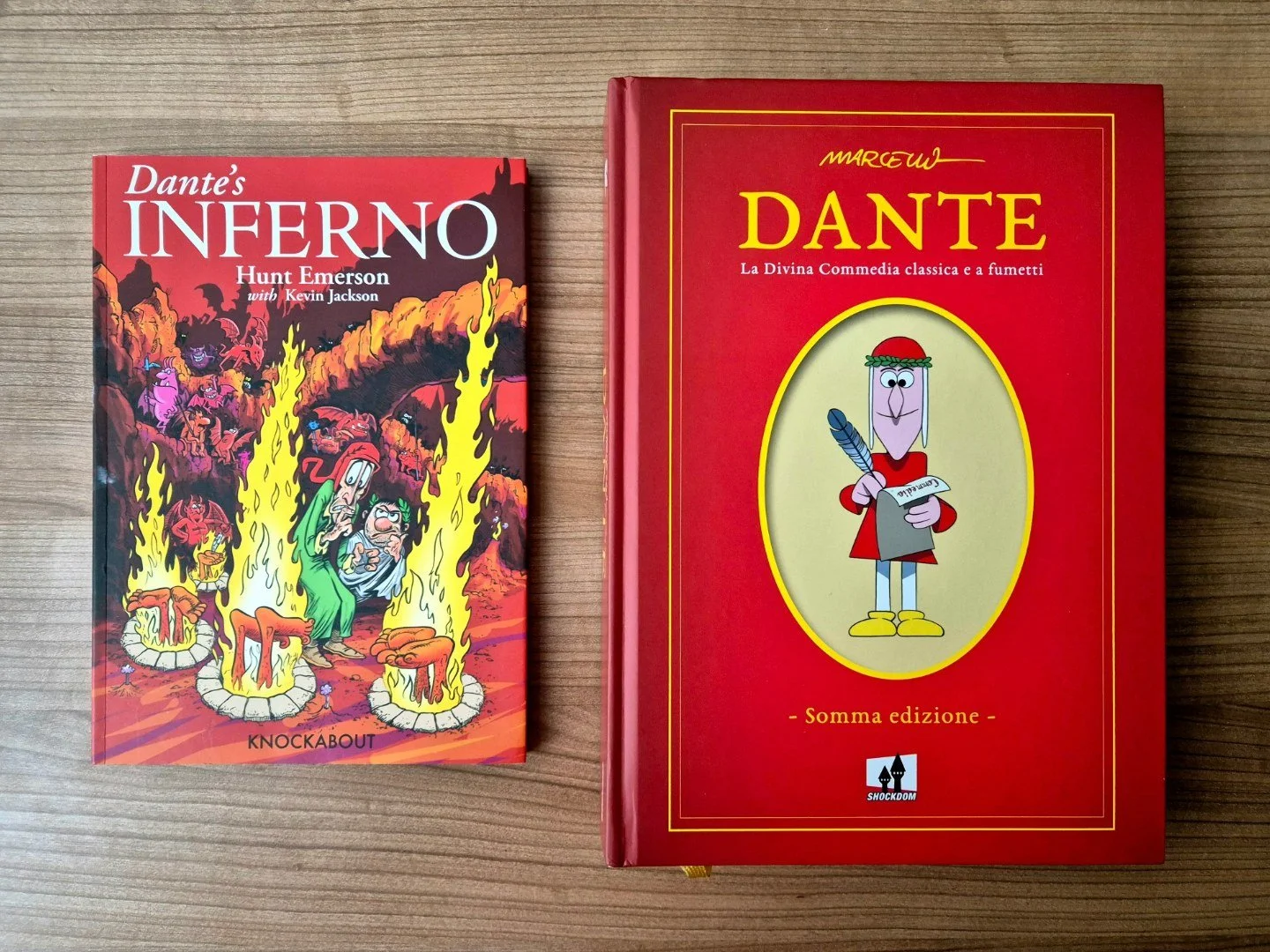 As a 'Dantista' I'm sooo happy to have these 2 comic books amongst my Dante collection! 😍🔥

If you've studied the original version of 'The Divine Comedy' and have a taste for dirty humour, you are especially in for a f*cking treat with the Emerson 
