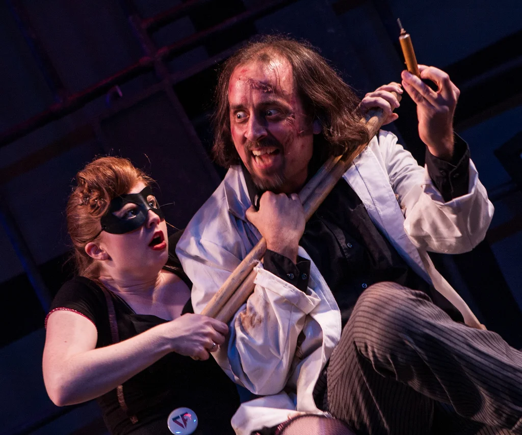 Becky Byers and August Schulenburg—having exactly the kind of fight that every good play needs. Photo credit Isaiah Tanenbaum.