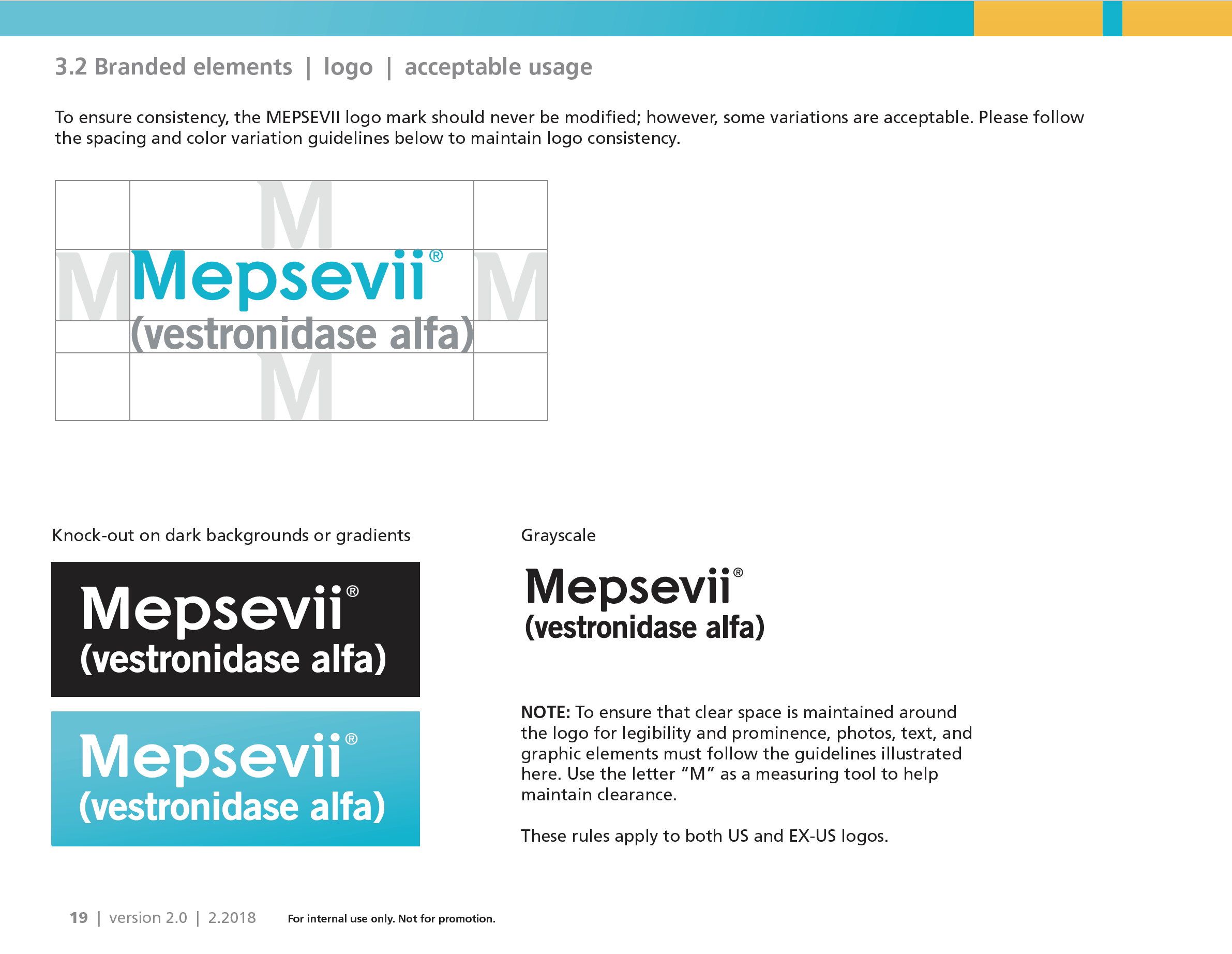  Sample from the 45-page brand guide. 