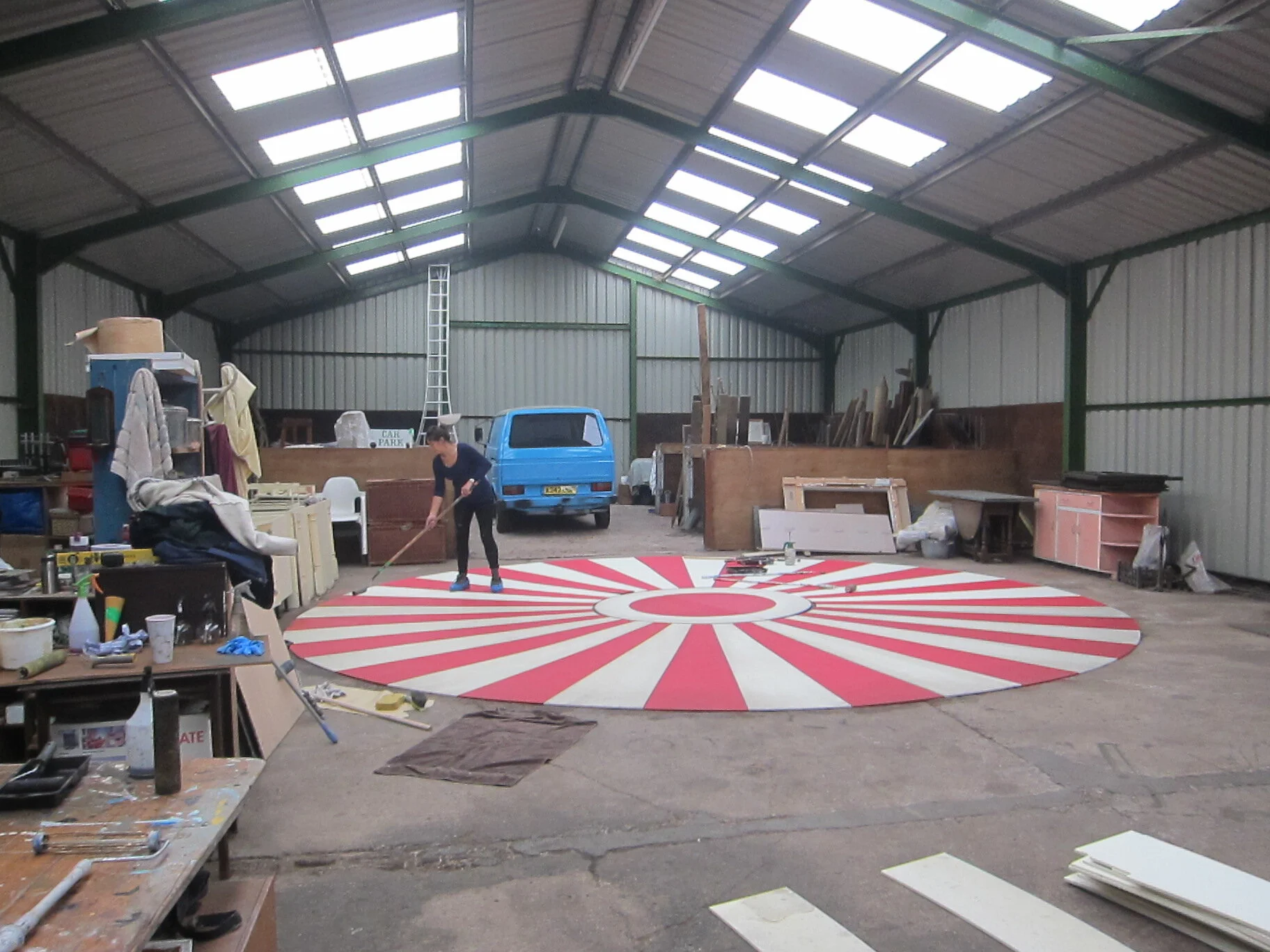  Circus floor inner section - in the workshop   Land Rover Jaguar,  Ricoh Arena, Coventry 