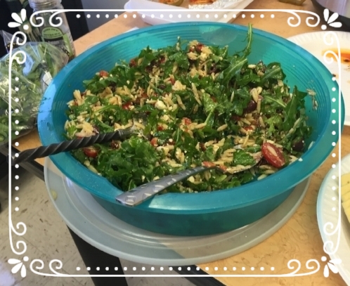 Keeping it healthy with some fresh, Middle East- inspired salad. 
