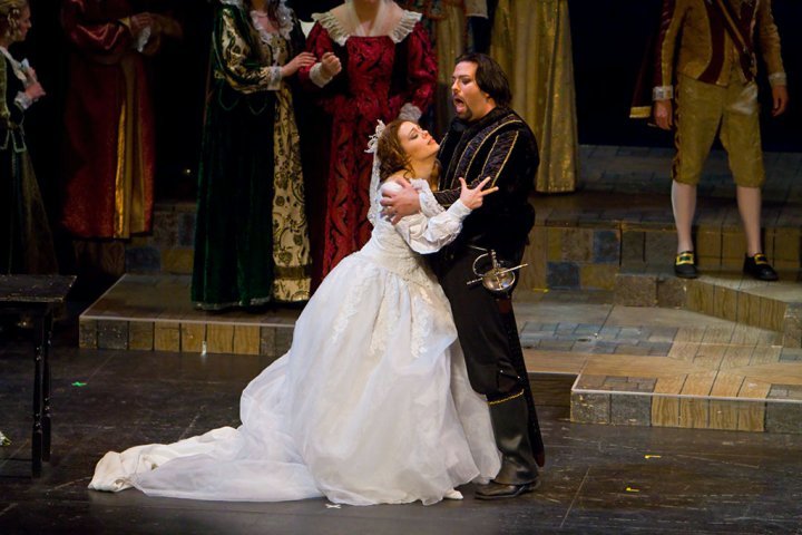 As Edgardo with Rachele Gilmore