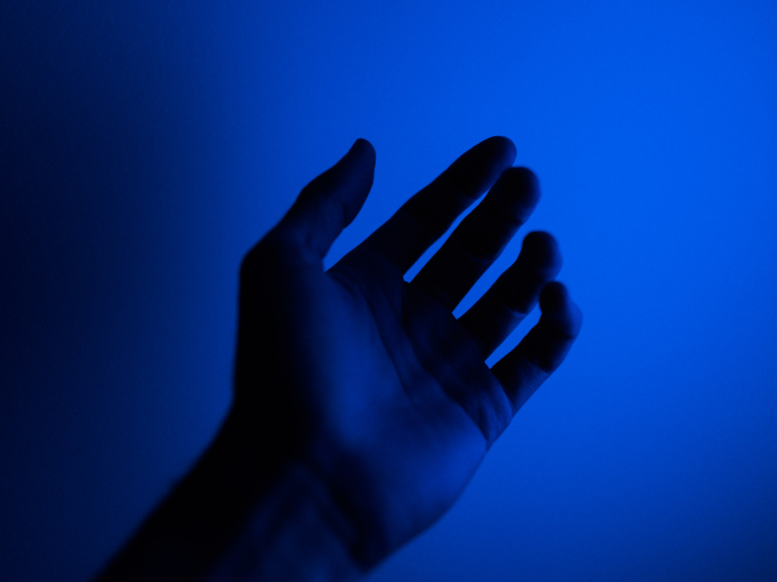  Experiments with coloured light. Blue is a powerful, vibrant colour on screen.&nbsp; 