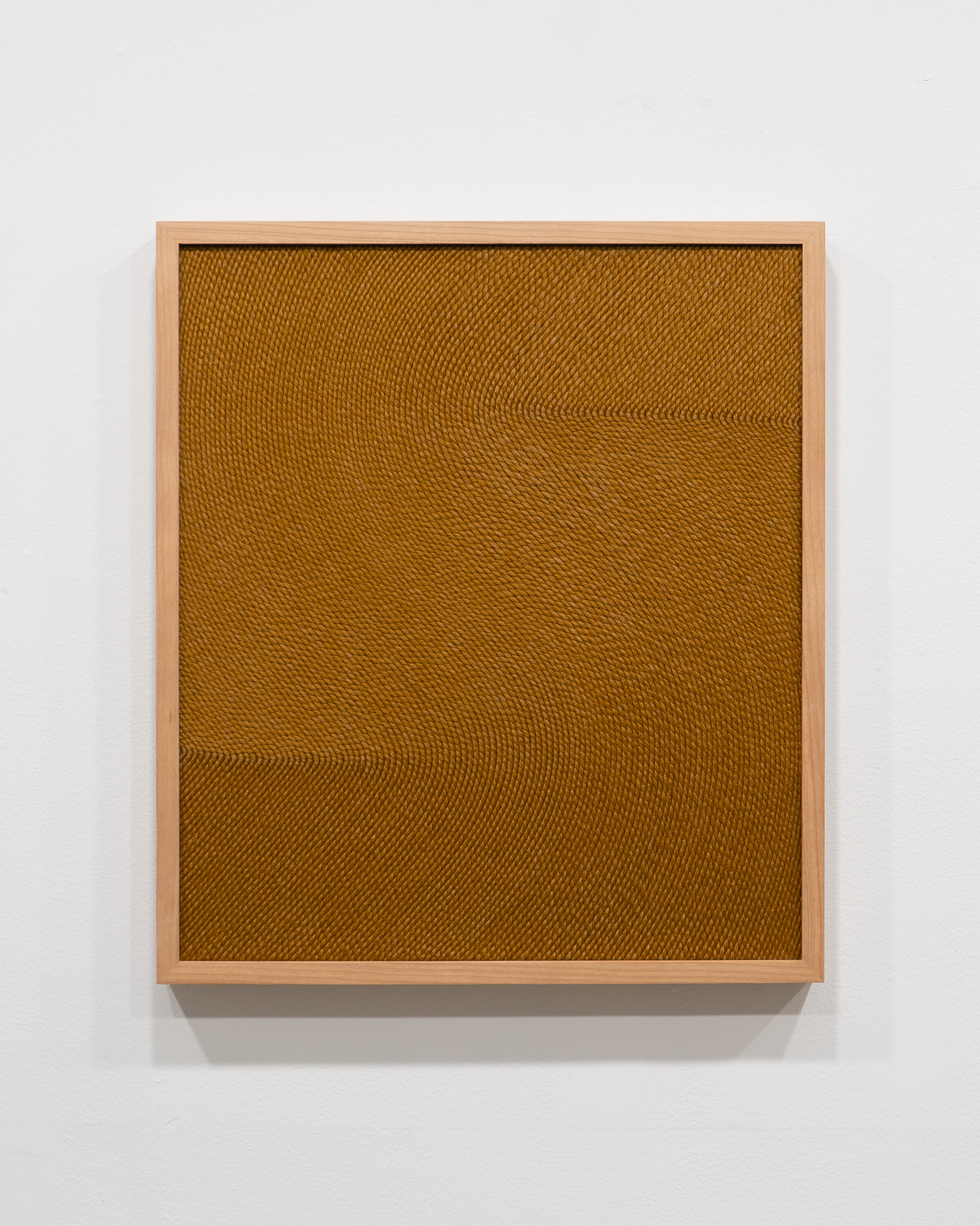 Switchback • Acrylic fiber, velcro, and linen on panel • 15.5 x 17 inches • 50 x 43 cm • 2021