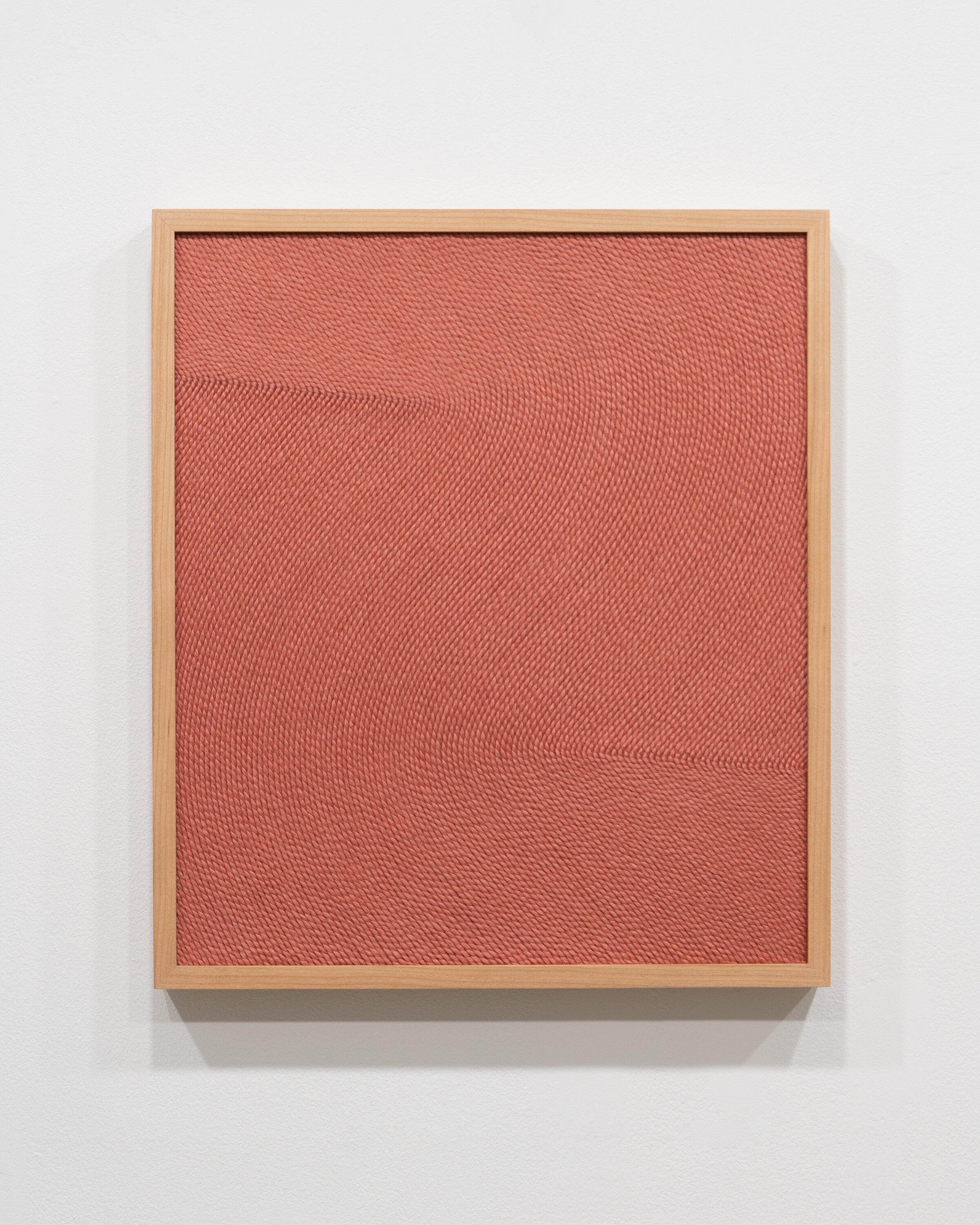 Switchback 2 • Acrylic fiber, velcro, and linen on panel • 15.5 x 17 inches • 50 x 43 cm • 2021