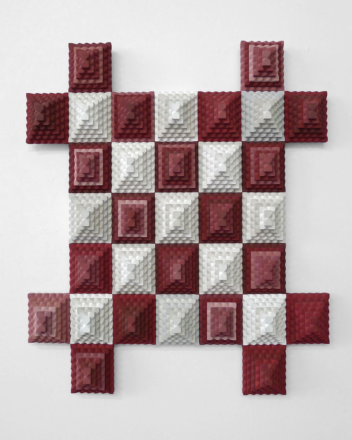 frame • milk paint on hand carved basswood • 24.5 x 21 inches • 62 x 53 cm • 2022
