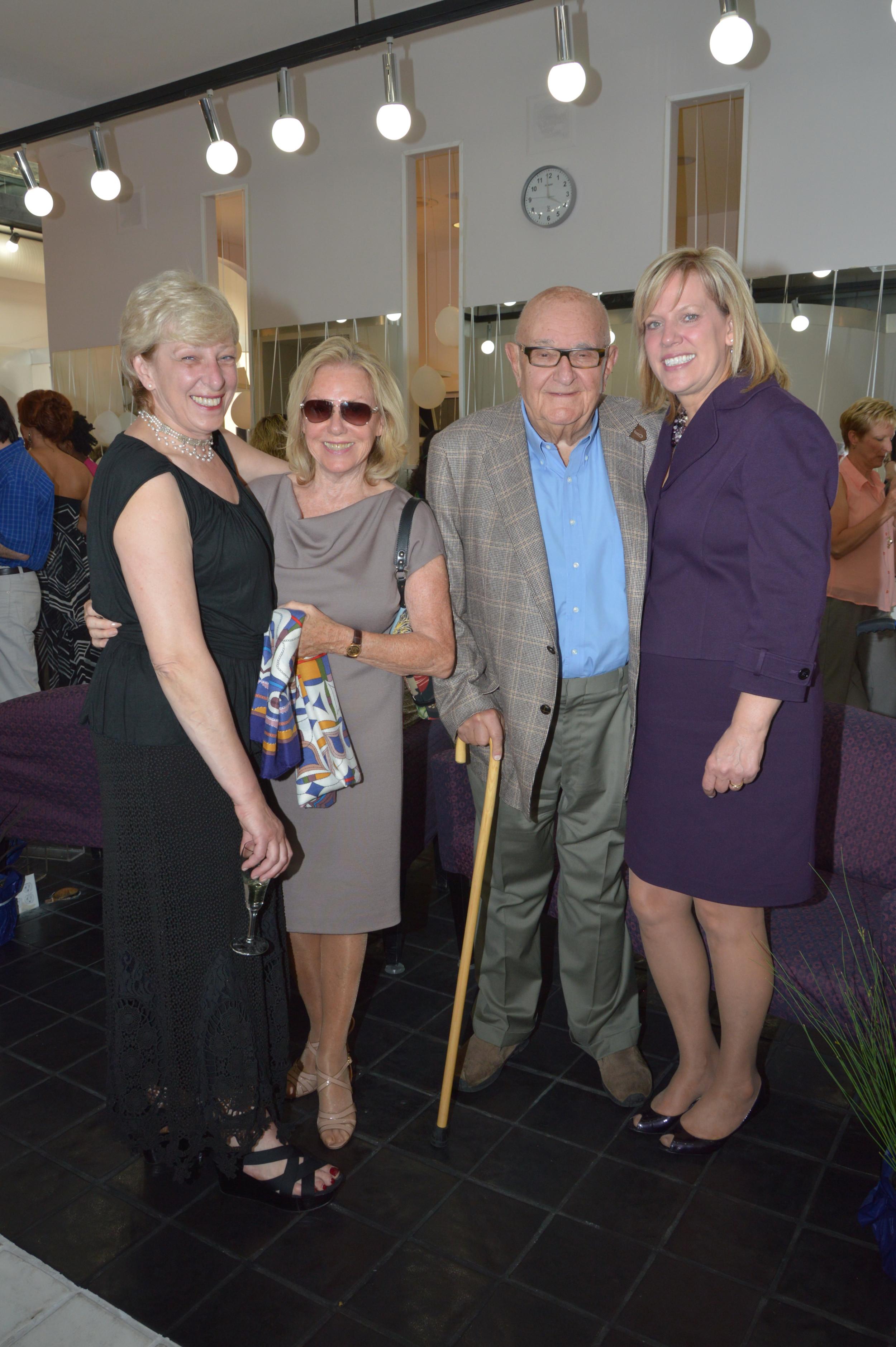  Tomorrows founder Anci Brennan with Pat and Louis Fodor from Lakewood and Rocky River Mayor Pam Bobst 