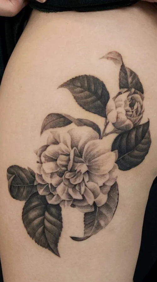 Succulent tattoo by David Allen