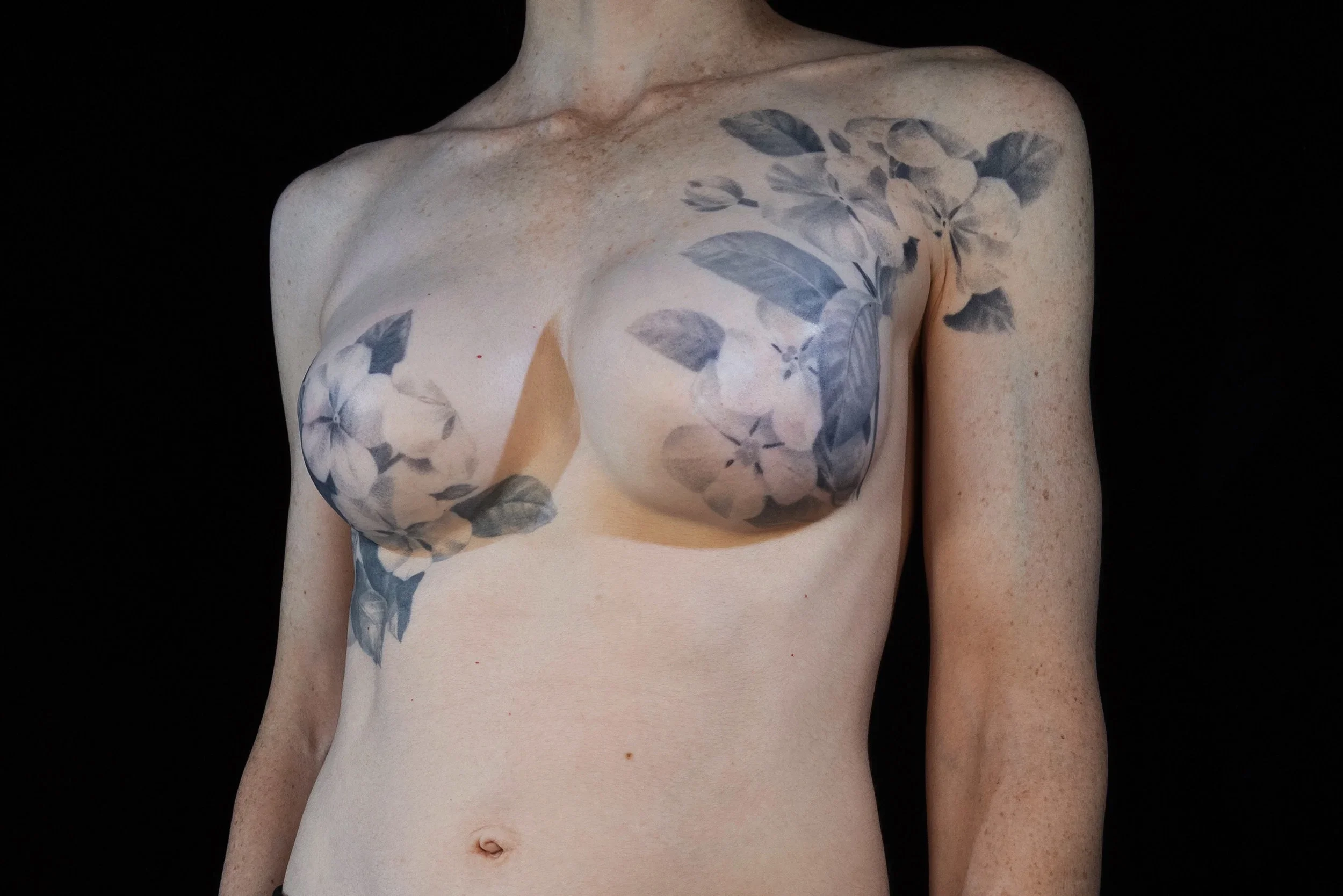 Mastectomy tattoo by David Allen