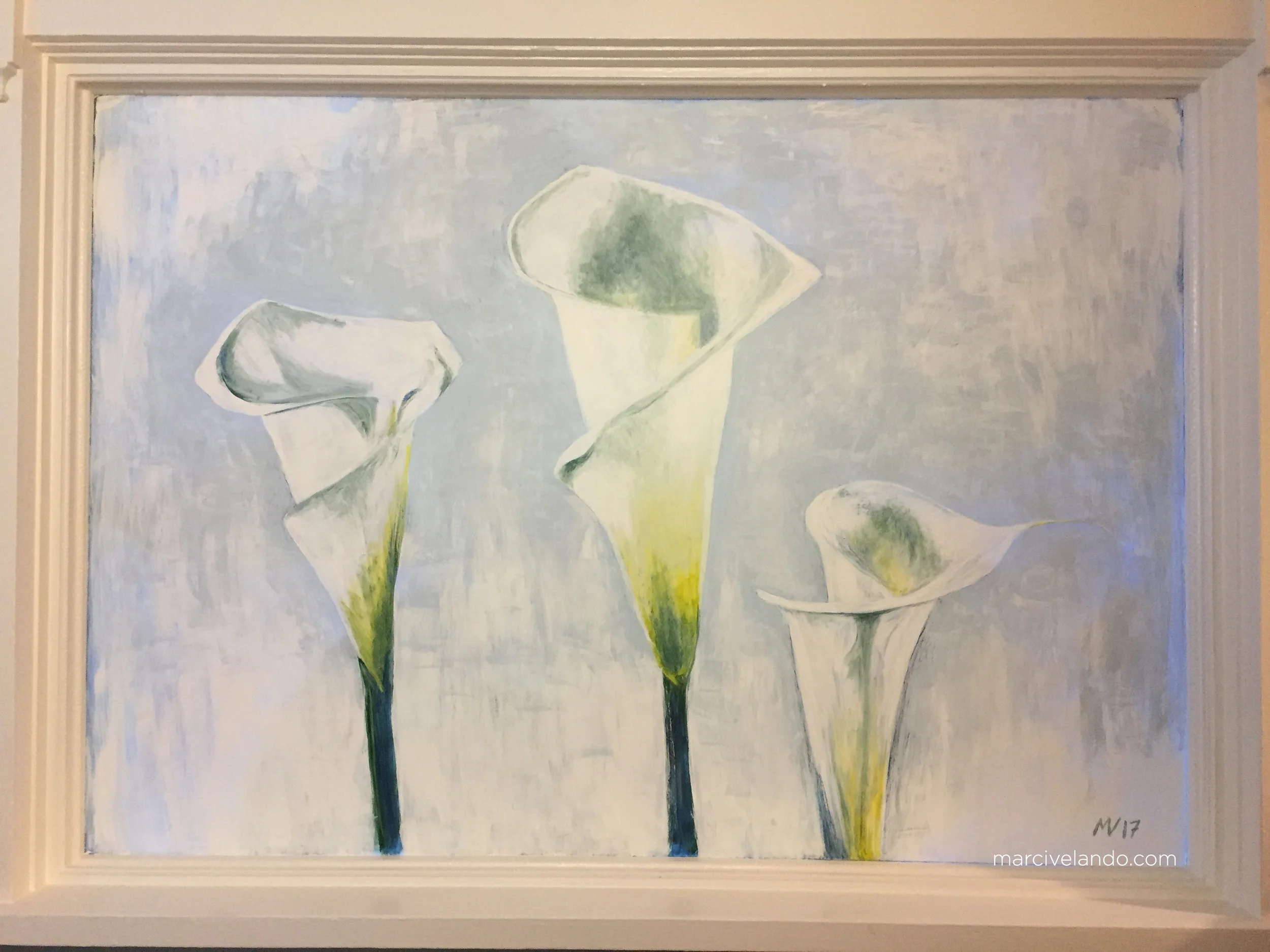 Acrylic on glass at Atalaya Cafe, San Rafael, CA