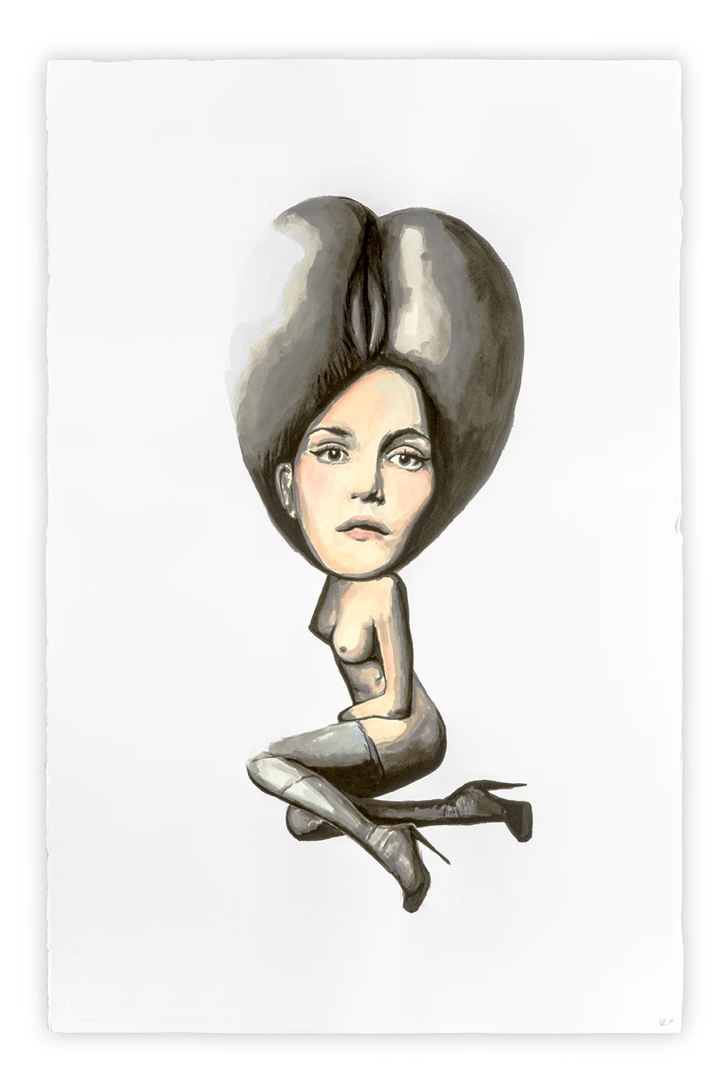 Preciosilla Vanessa Lodigiani | Indian Ink and gouache on Arches paper | 102x66 cm | New York 2010 