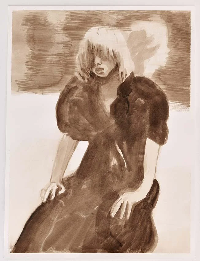 Sans. 2024 Acrylic Ink on Paper. 46x61 cm/ 18x 24 inches
