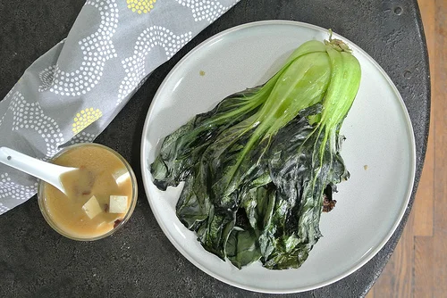 two mushroom and cashew-stuffed bok choy table.jpg
