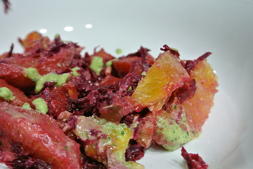 acorn squash-orange-beet salad with zesty parsley dressing detail.jpg