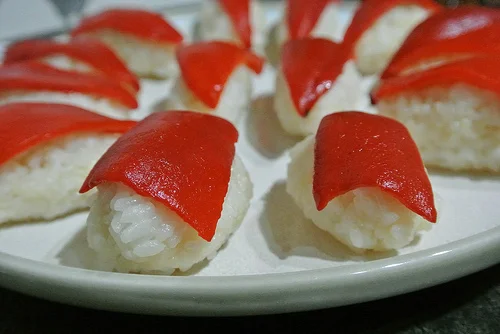 roasted red pepper sushi xmas eve 2013.jpg