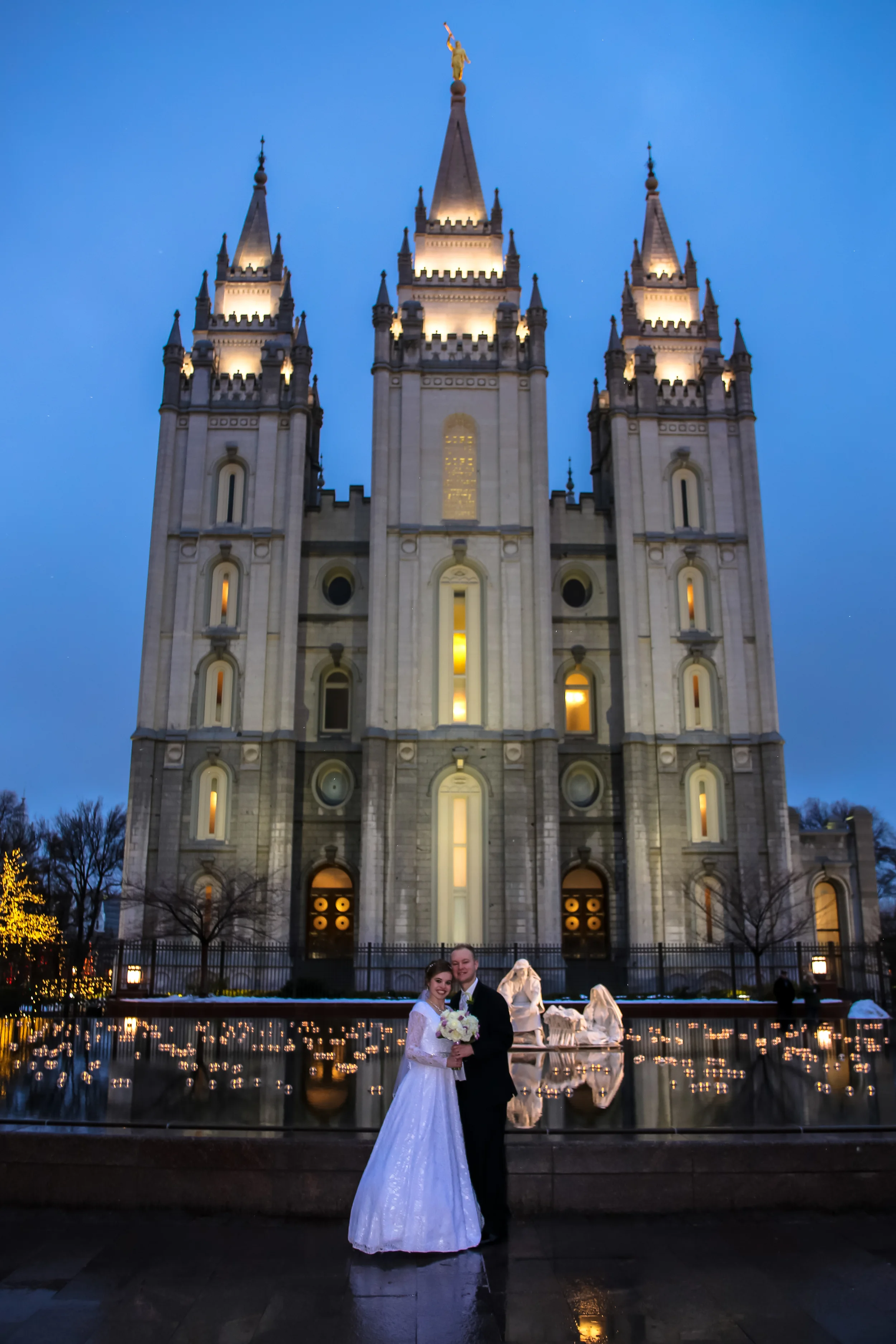 Bountiful wedding photographer, Salt Lake Temple
