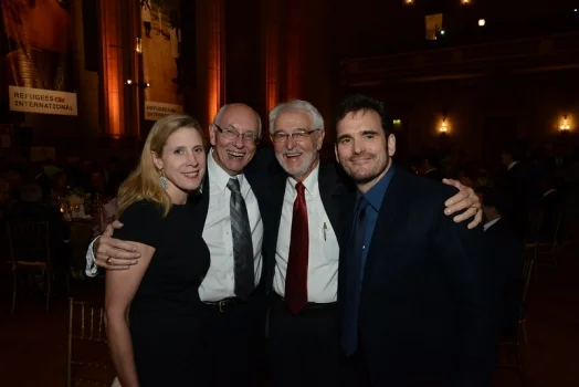 Johanna Nesseth Tuttle of Chevron, Ambassador William Garvelink, Tom Getman and Matt Dillon
