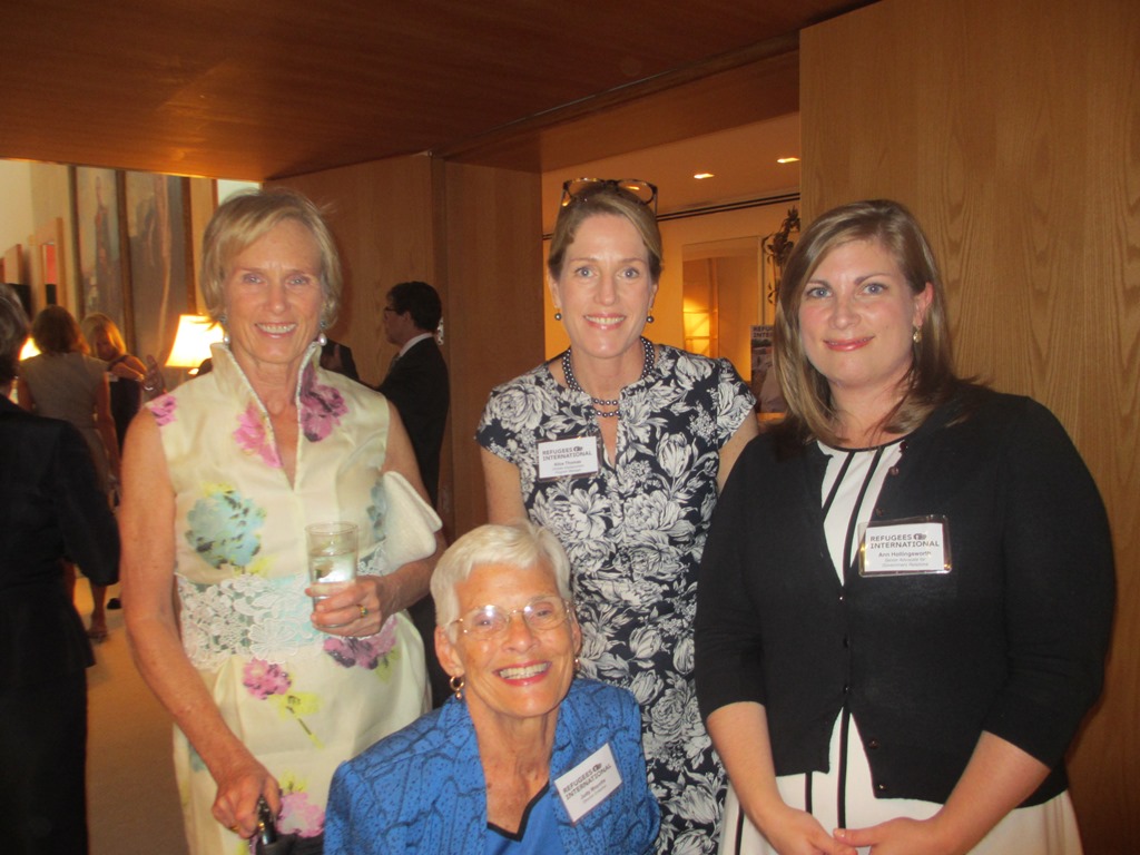 Dane Nichols, RI Board Emeritus Judy Mayotte, RI Climate Displacement Program Manager Alice Thomas, and RI Senior Advocate for Government Relations Ann Hollingsworth
