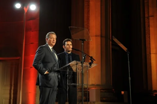 Global Partnership Chair Nels Olson and Matt Dillon