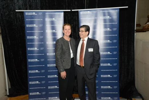 State Department Deputy Assistant Secretary Kelly Clements and RI President Michel Gabaudan