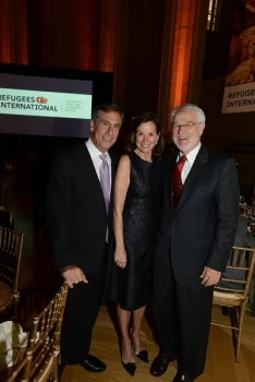 Benefit Chairs George and Frederica Valanos and Tom Getman, RI Board Emeritus Member
