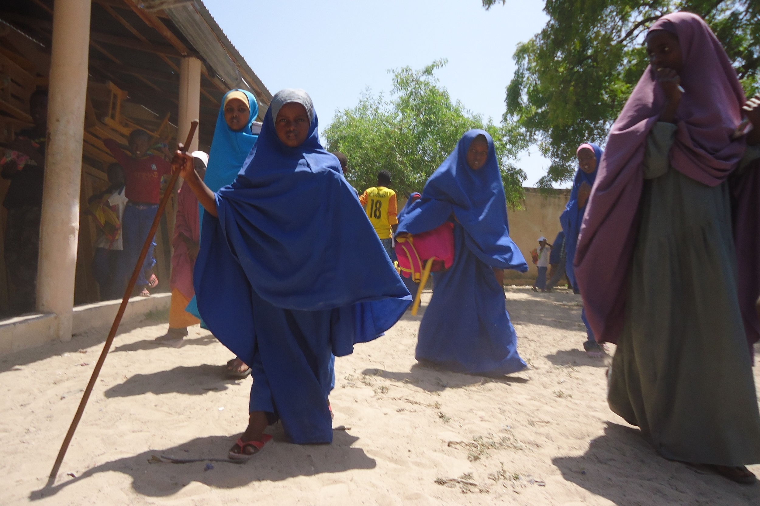 Safia at school. Photo credit: Moulid Hujale.